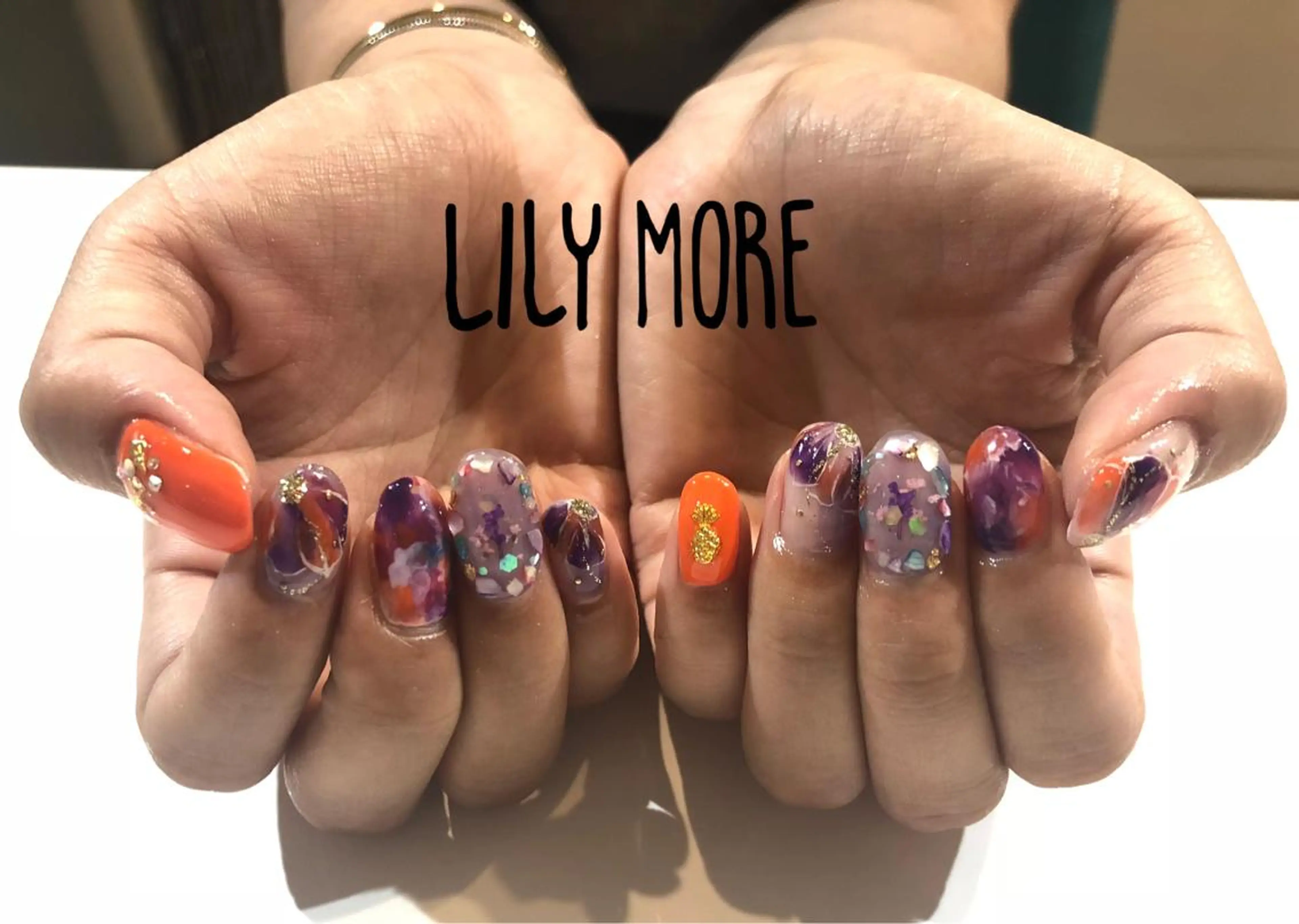 ネイル フラワーネイル Lily closetのネイルデザイン