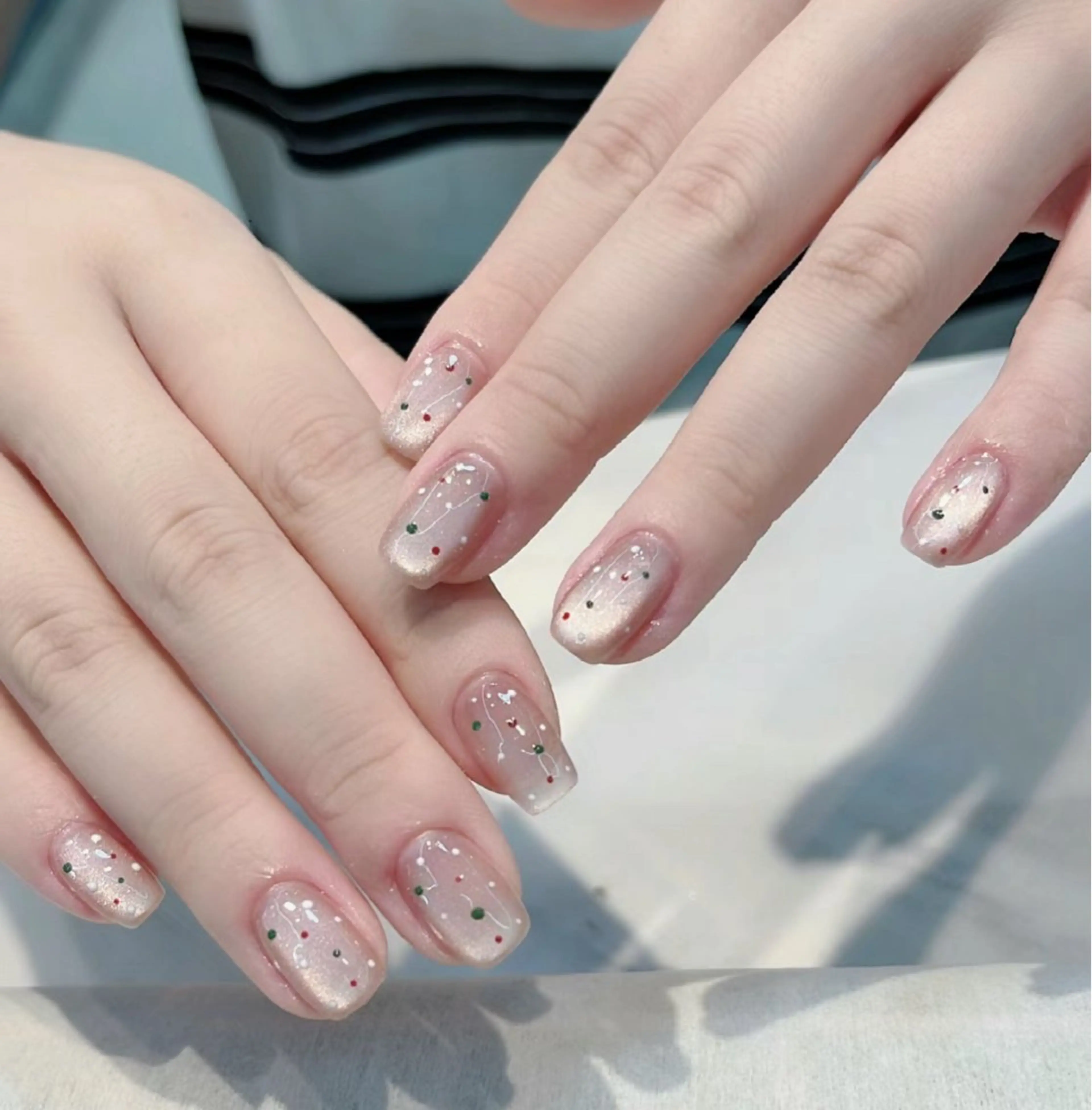 ネイル アートネイル ジェルネイル 持ち込み オフィスネイル シンプルネイル 🍳Le mode co co 🍪のネイルデザイン