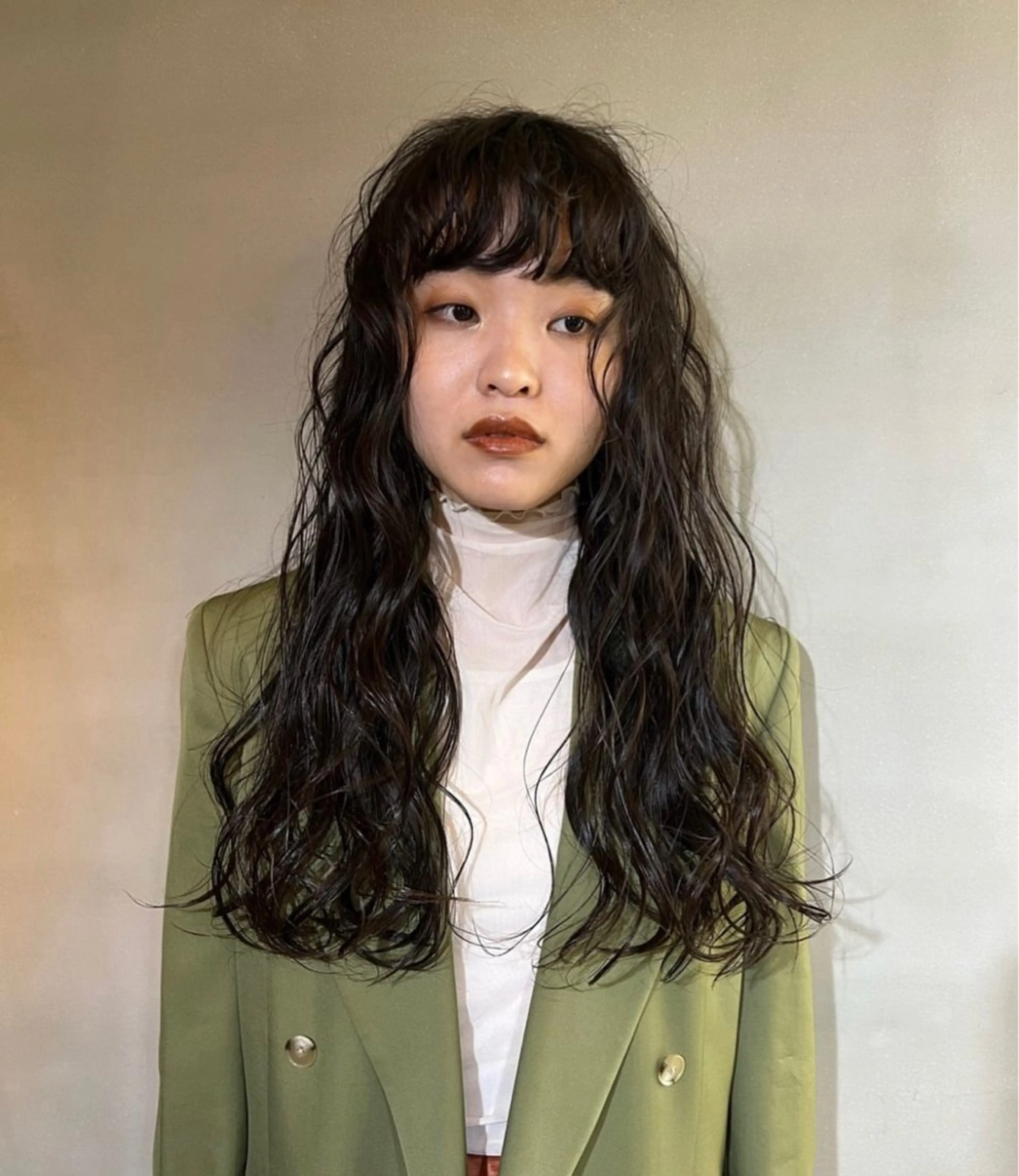 ロング パーマ 長江 績のヘアスタイル