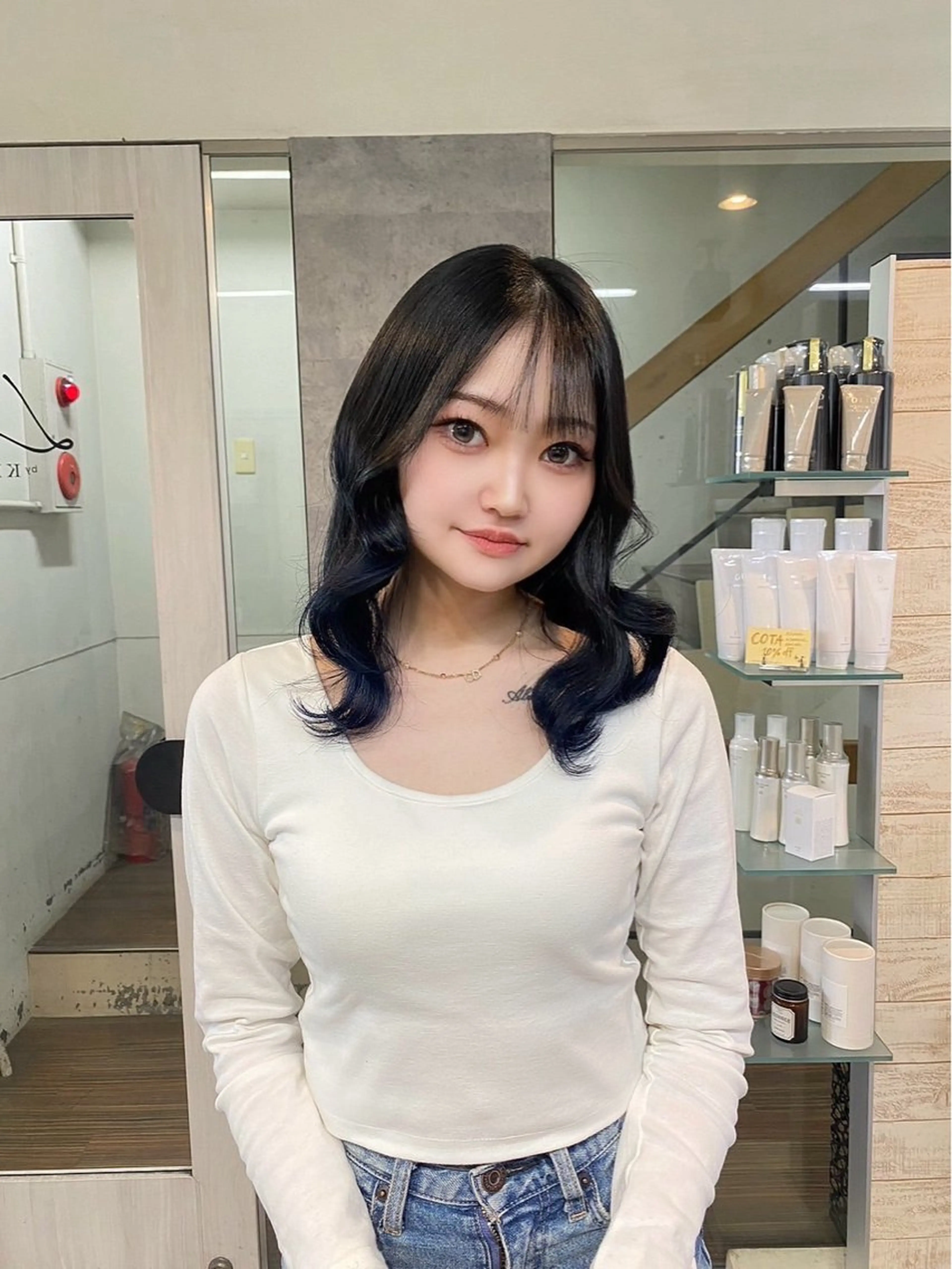 ミディアム カット MIREI /韓国風 ショート/大阪美容室のヘアスタイル