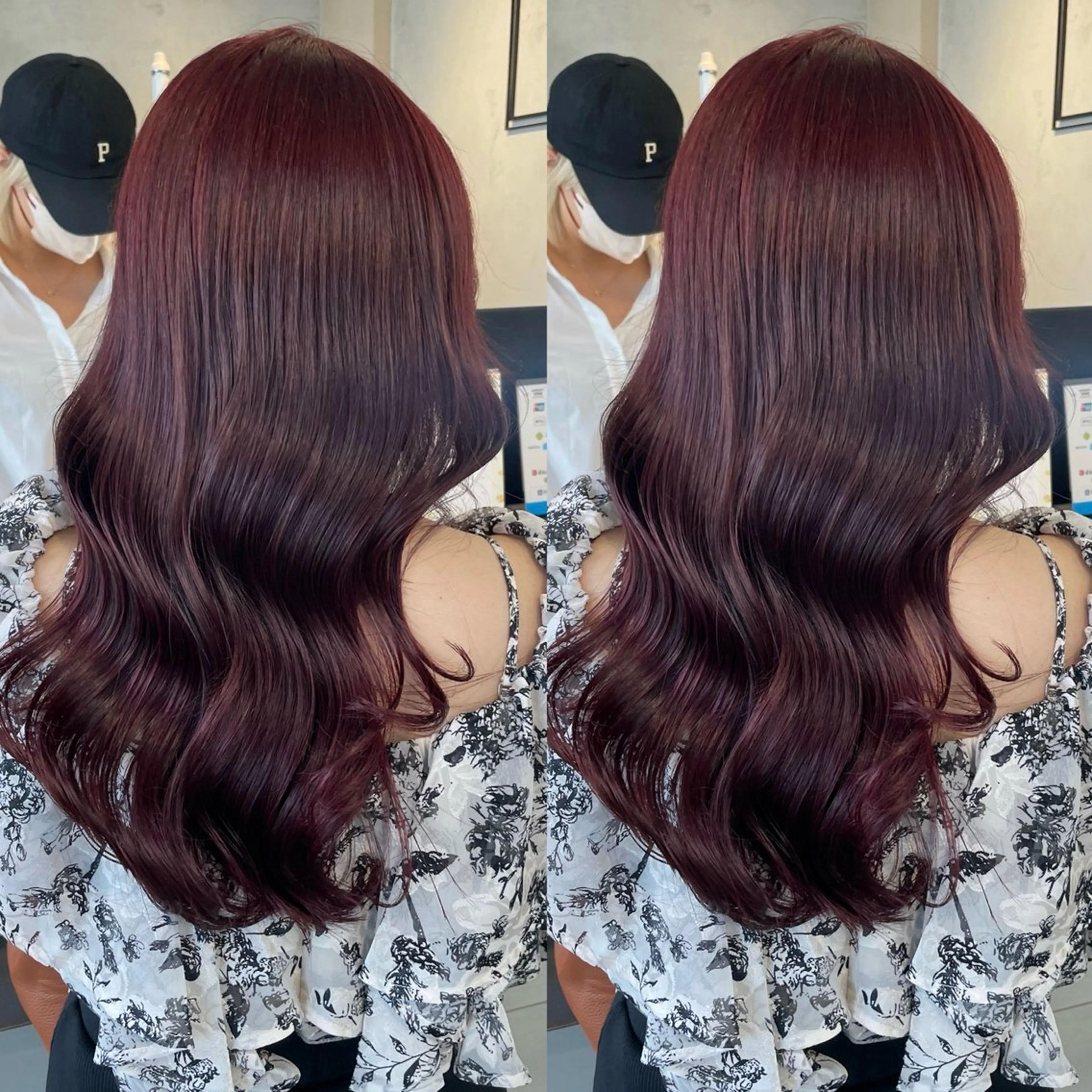 セミロング カラー カット ヘアカラー トリートメント ブリーチなしカラー kana🐱のヘアスタイル