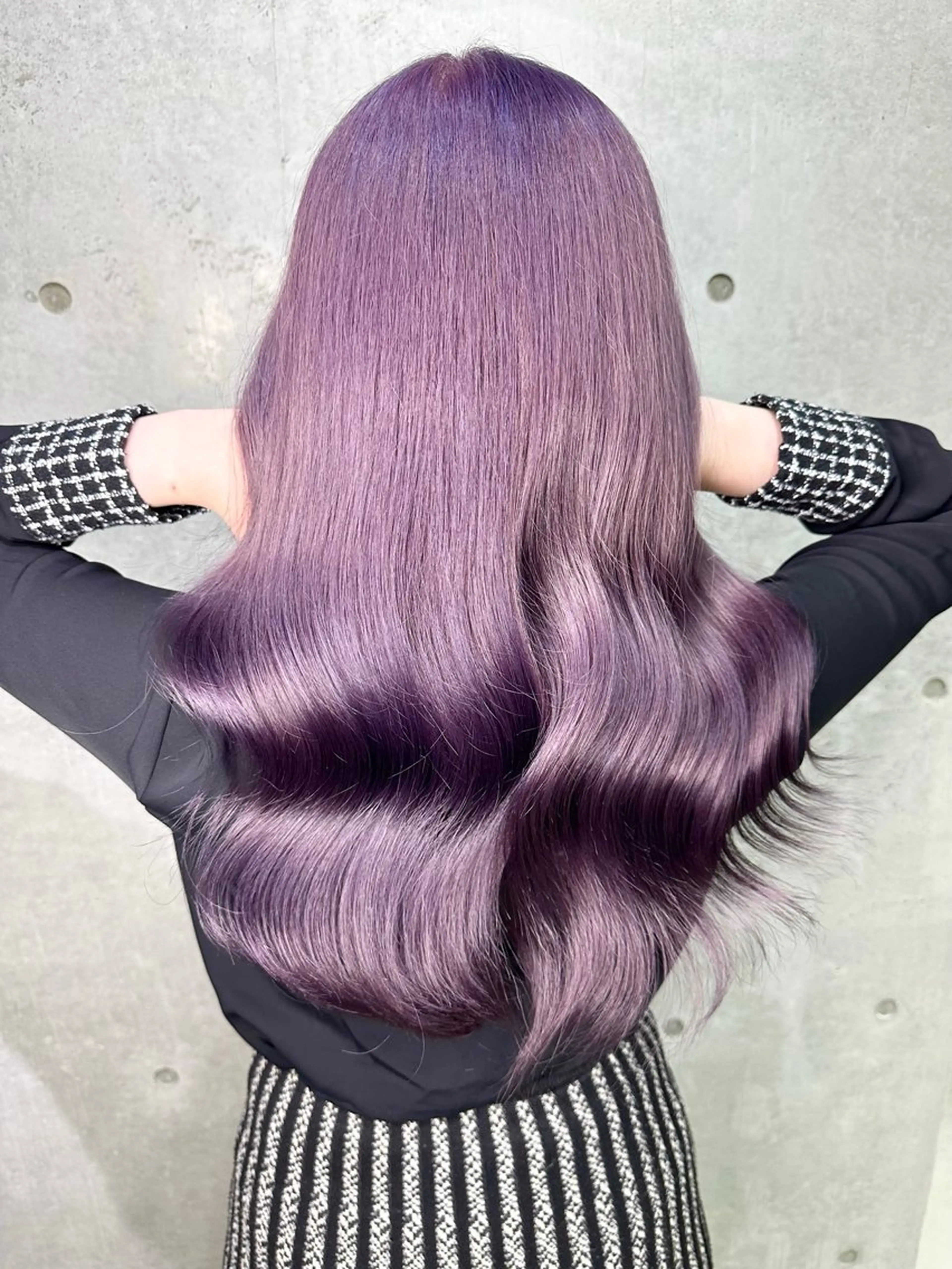 カラー ブリーチ ラベンダーカラー ヘアカラー トリートメント 名古屋のピンク好き かずくん🦩のヘアスタイル