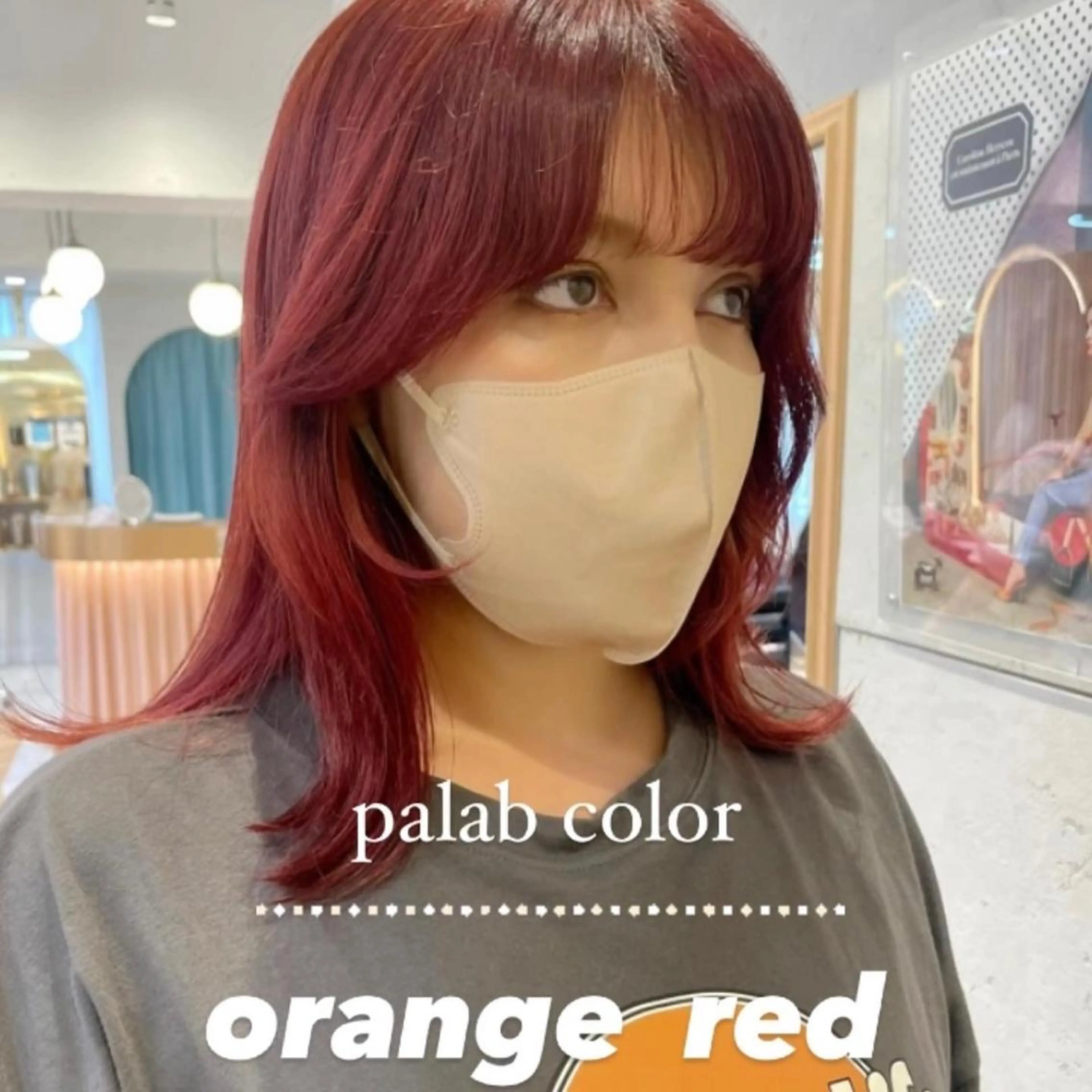 ミディアム カラー ♥️ブリーチ/ボブ/ レイヤー♥️maiのヘアスタイル