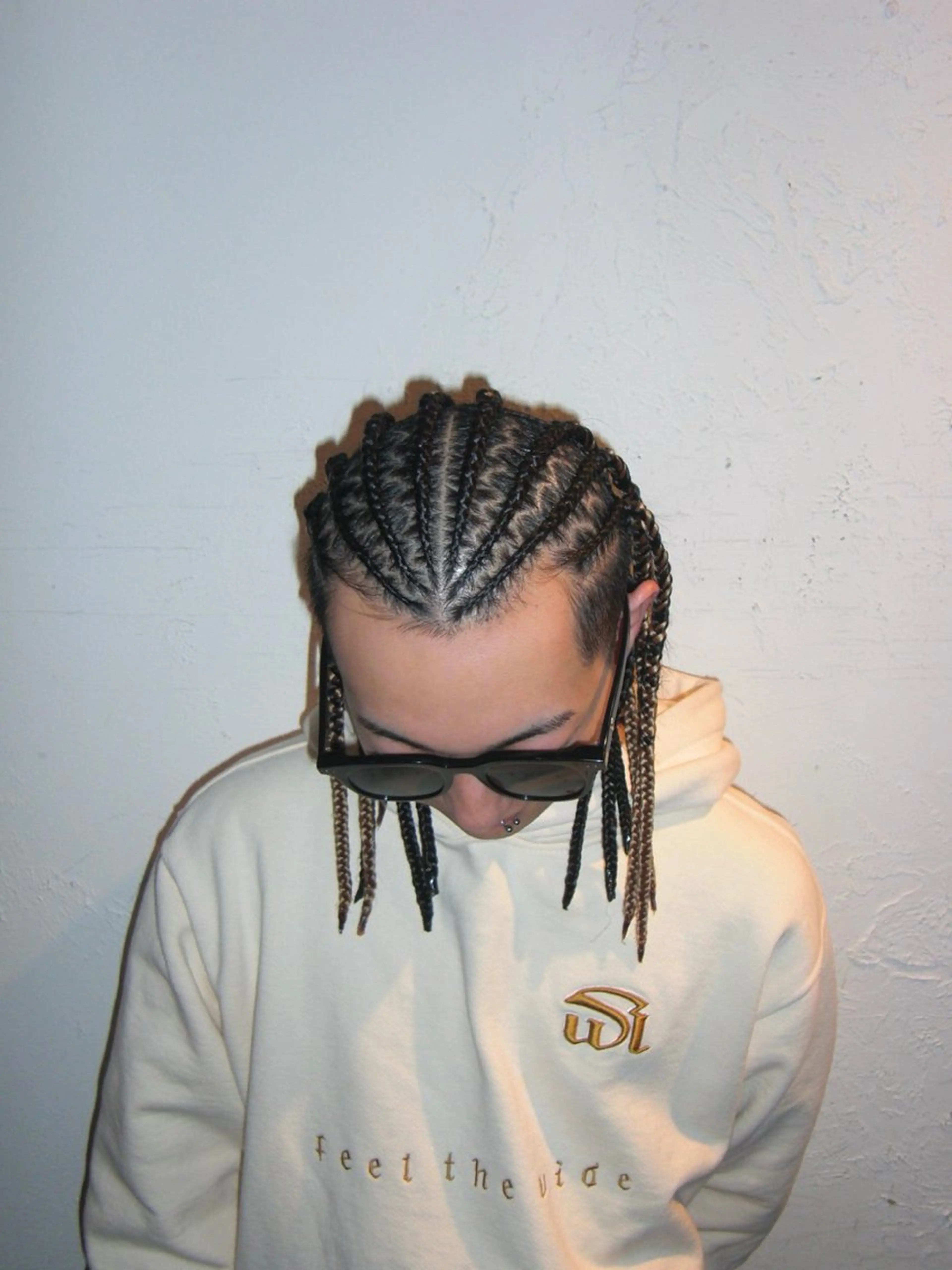 ヘアアレンジ メンズ エクステ ヘアセット コーンロウ／ブレイズ SYUのヘアスタイル