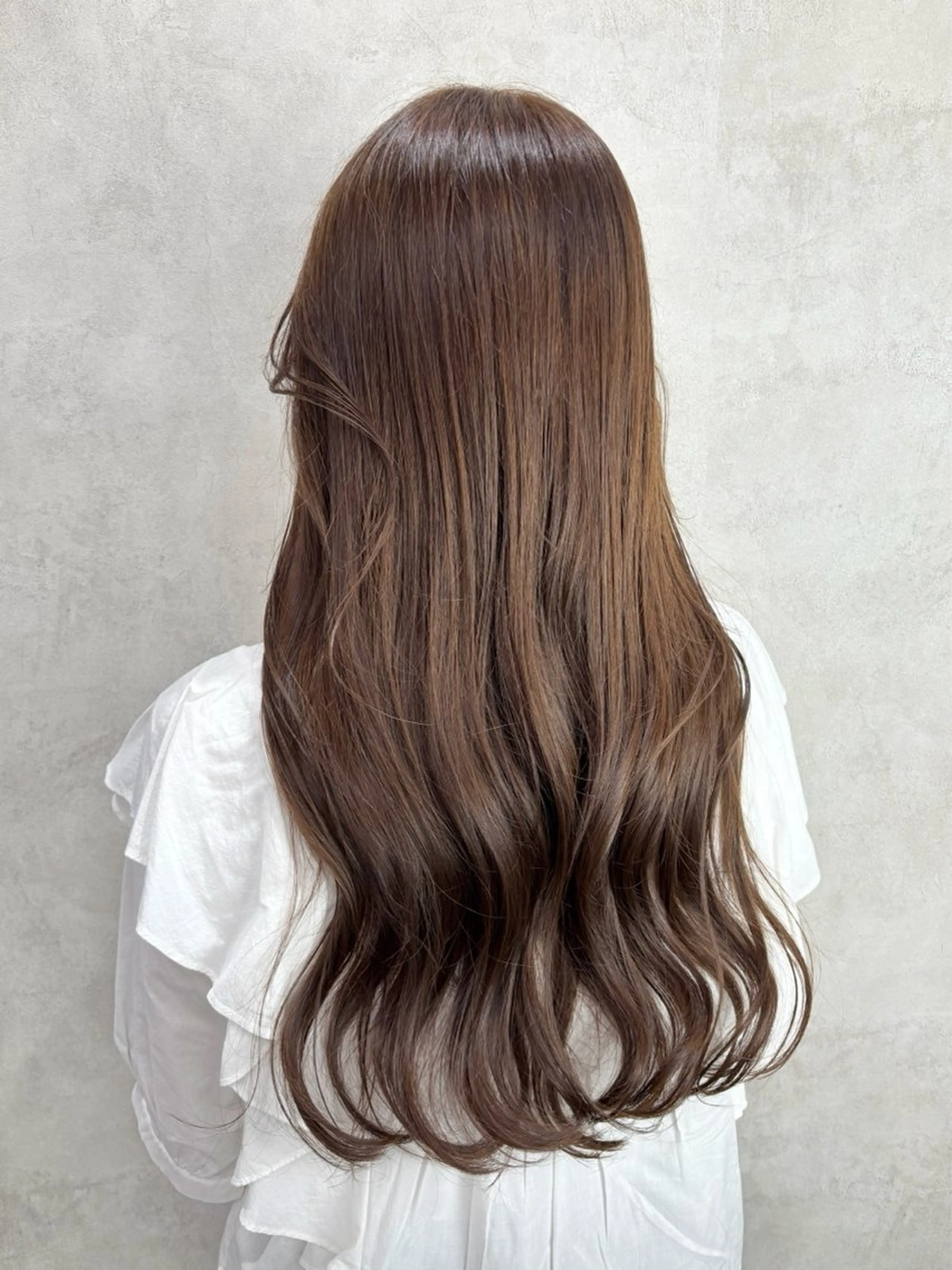 ロング カラー ブラウンカラー ヘアカラー トリートメント 🖤顔まわり 盛れヘア⟡アズサ🖤のヘアスタイル