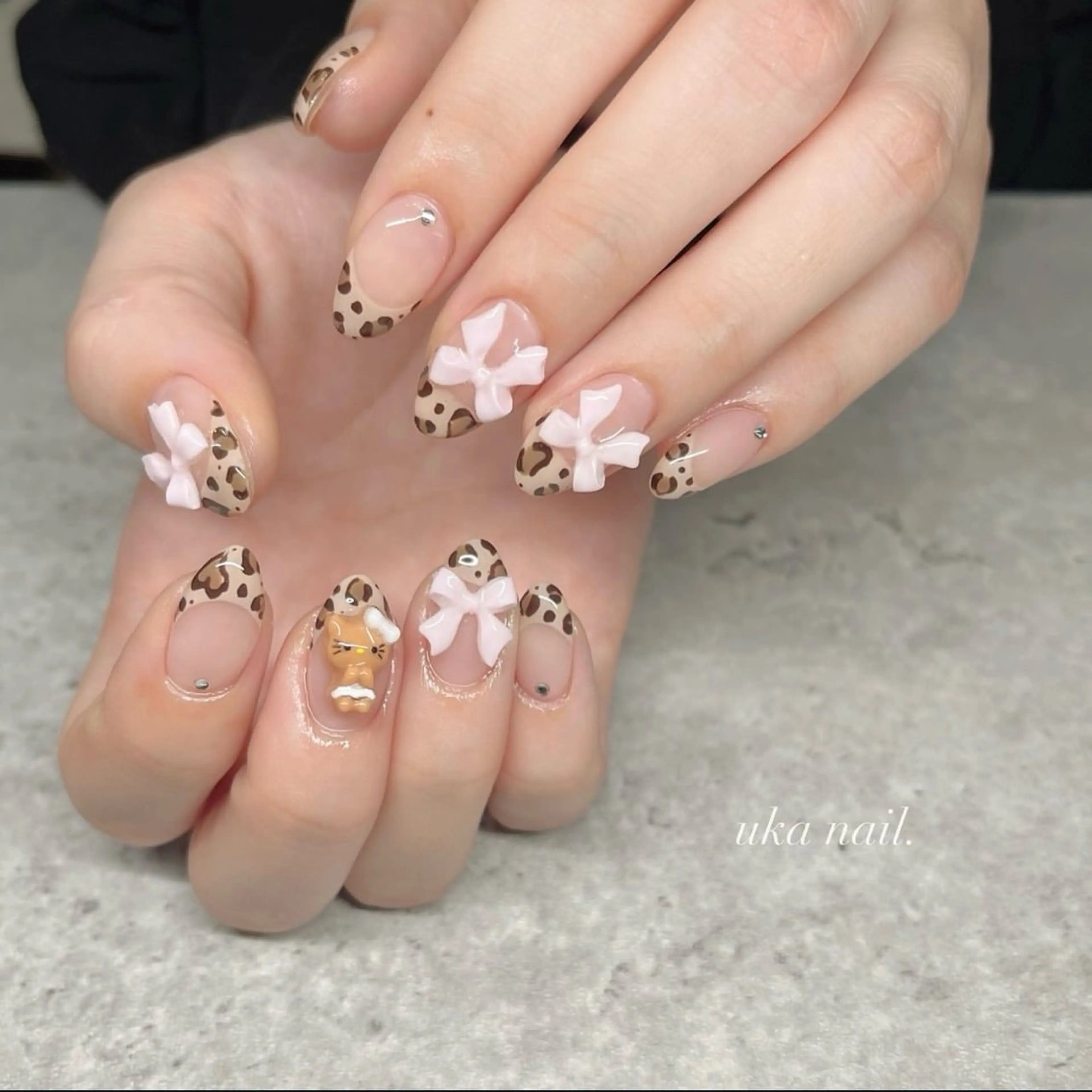 ネイル フレンチネイル ハンドネイル uka nailのネイルデザイン