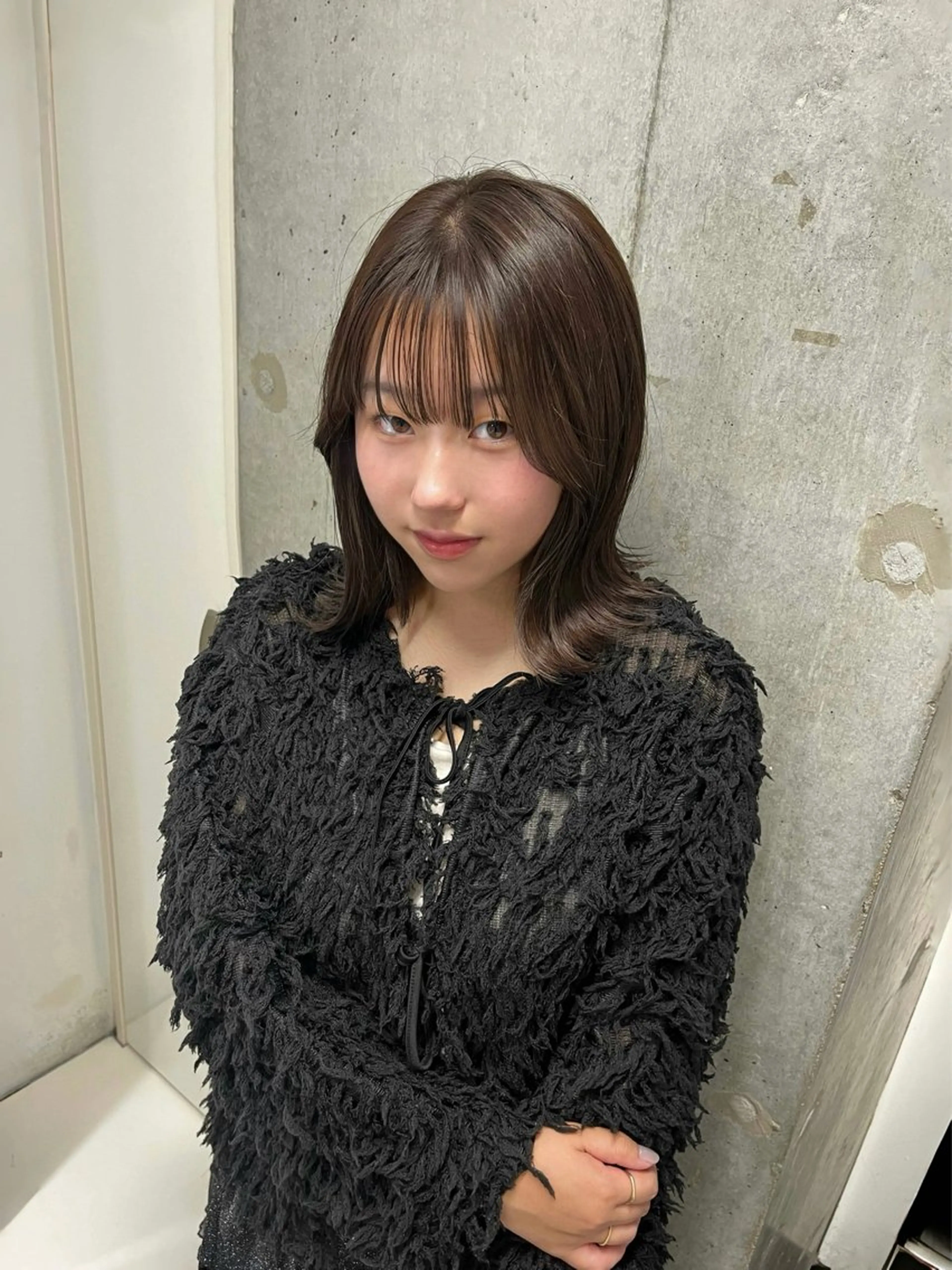 カラー ブラウンカラー 透明感カラー riko/レイヤー/ 艶カラー/ヘアセットのヘアスタイル