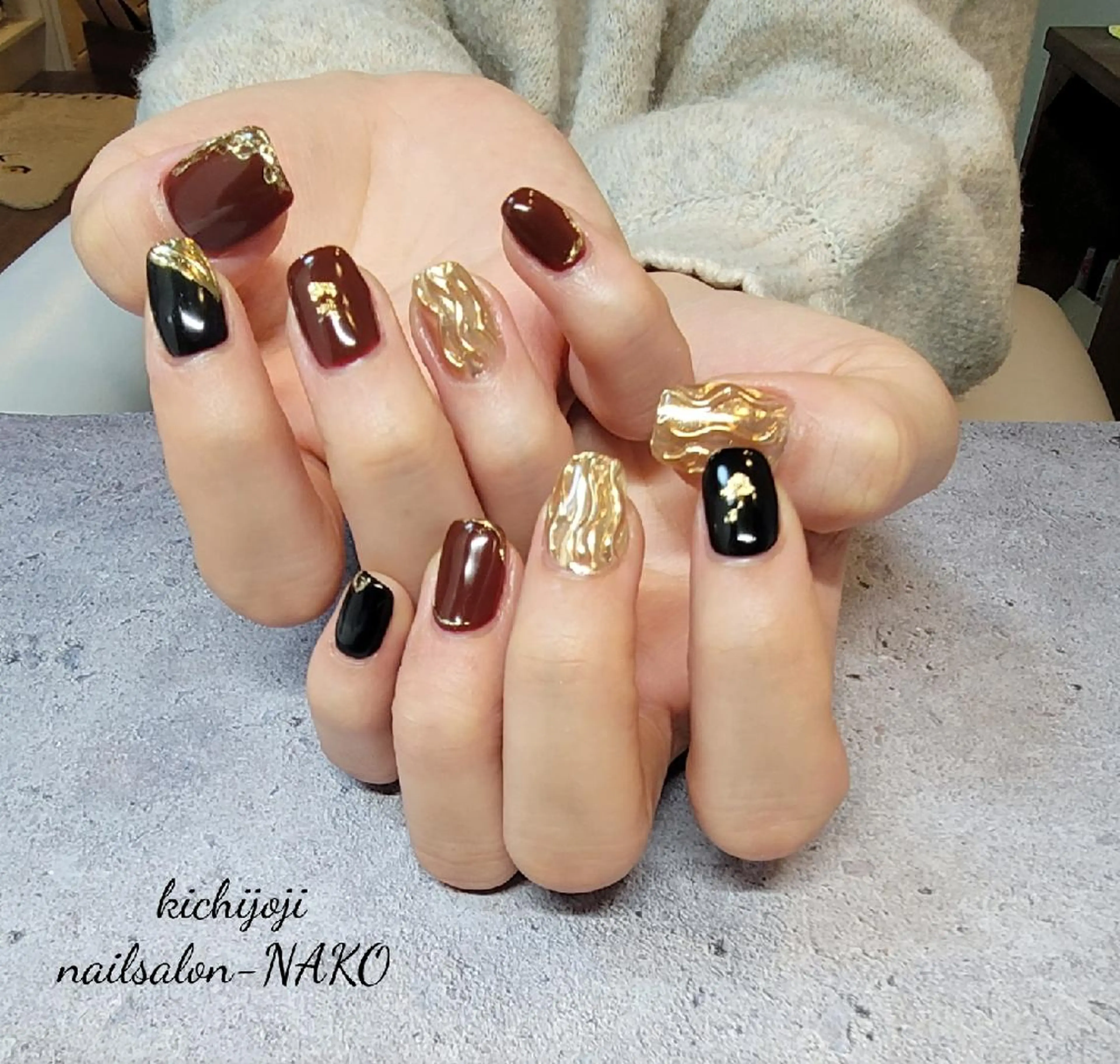 ネイル ハンドネイル Salon-NAKO 🐷shirai🐷のネイルデザイン