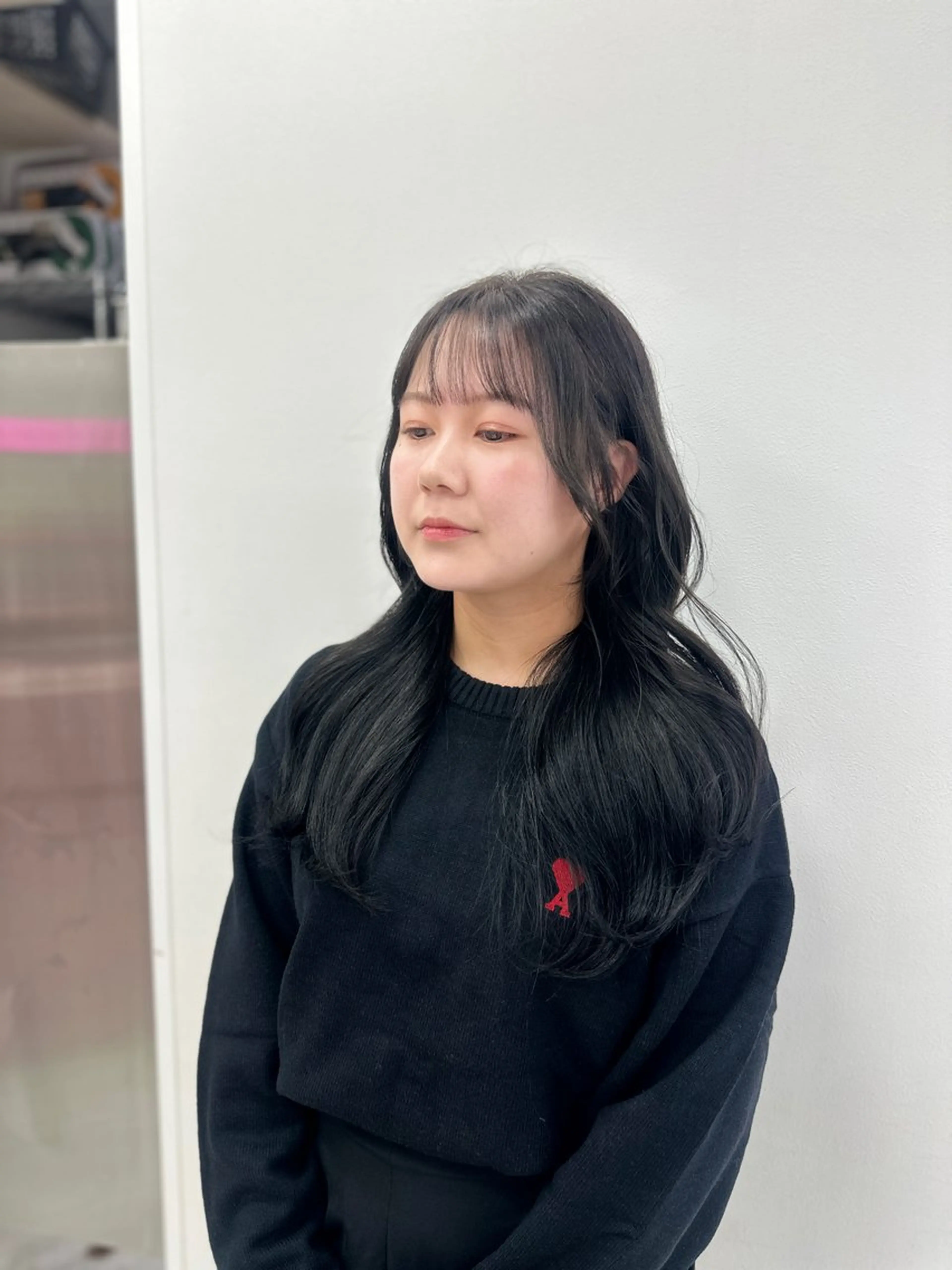 ロング カラー パーマ ヘアアレンジ メンズ キッズ ♥️韓国ヘア レイヤー♥️ゆりのヘアスタイル