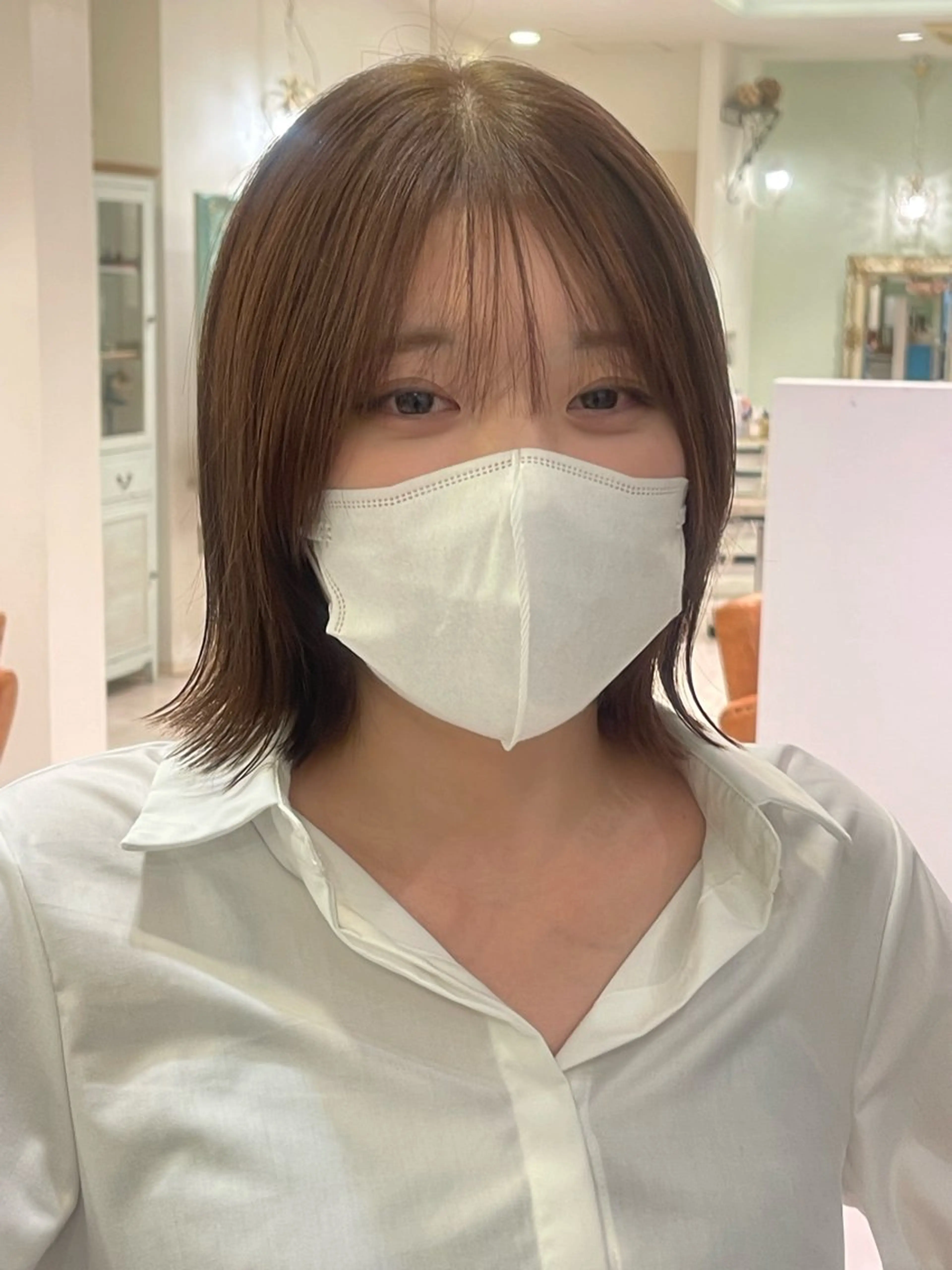 ミディアム カラー ブリーチ 透明感カラー ダブルカラー ブリーチなしカラー ヘアカラー Lita所属・Lita たいちのヘアスタイル