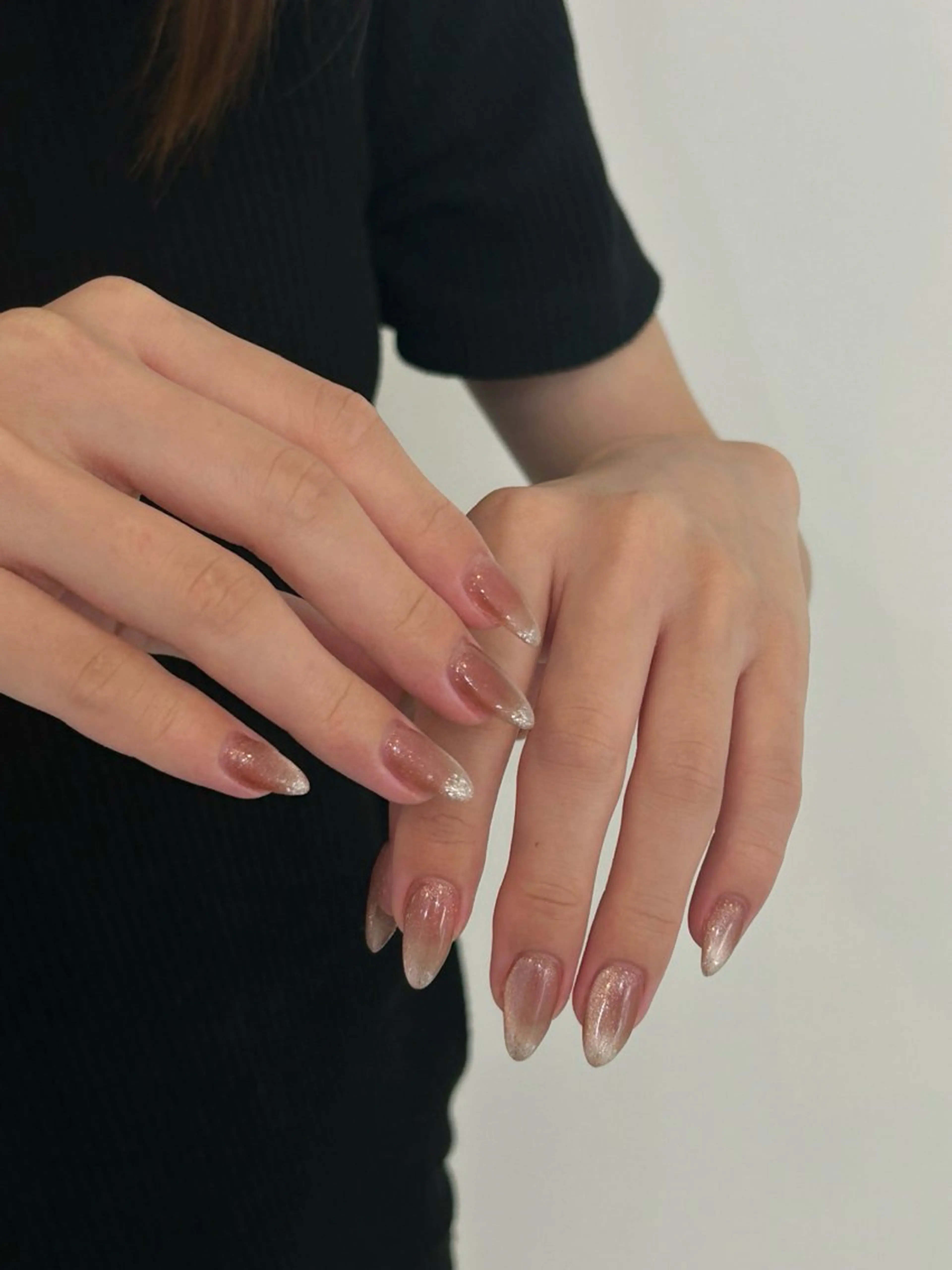 ネイル ラメ(グリッター) マグネットネイル CLALA Yuri🩶のネイルデザイン