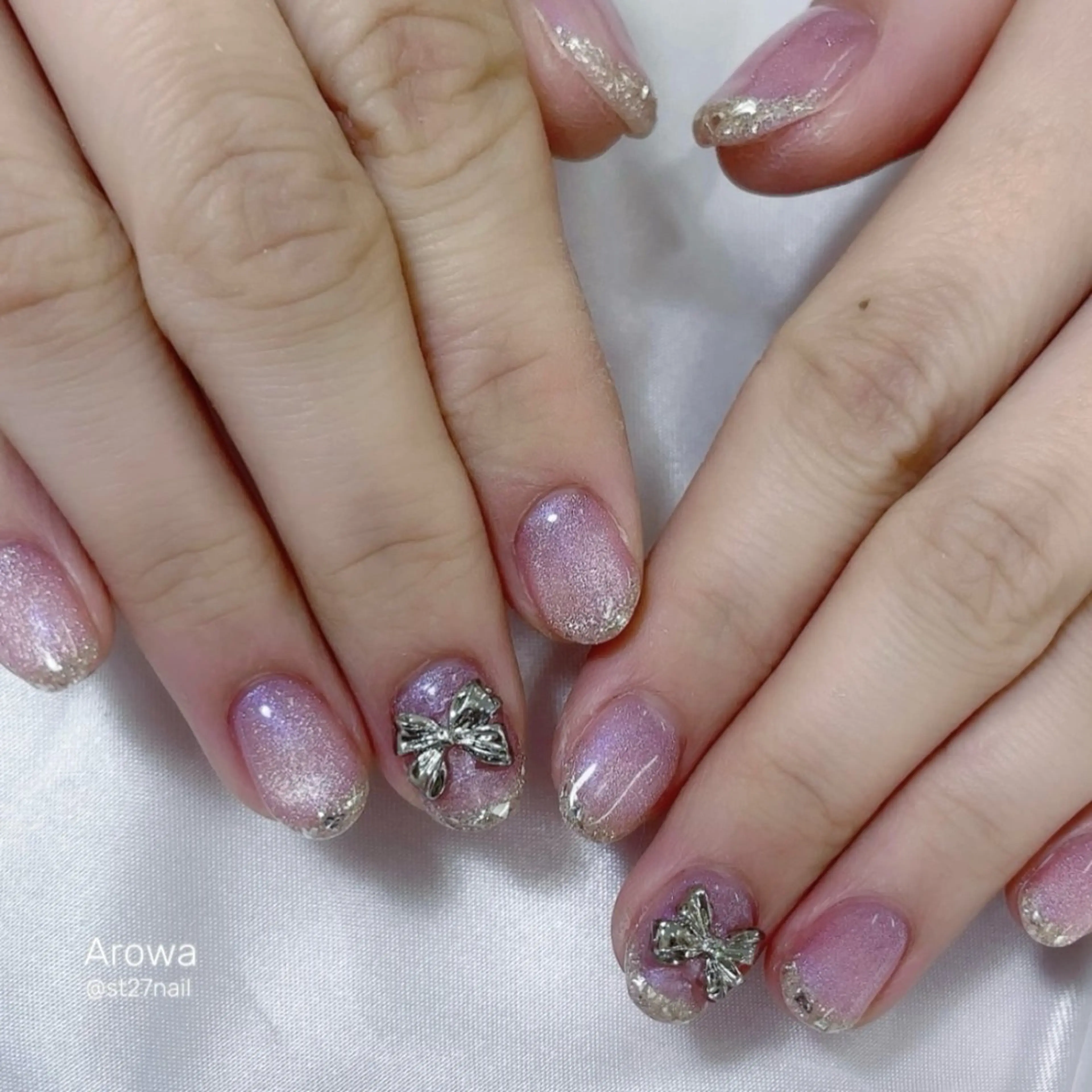 ショート ハンドネイル Arowa 佐藤のネイルデザイン