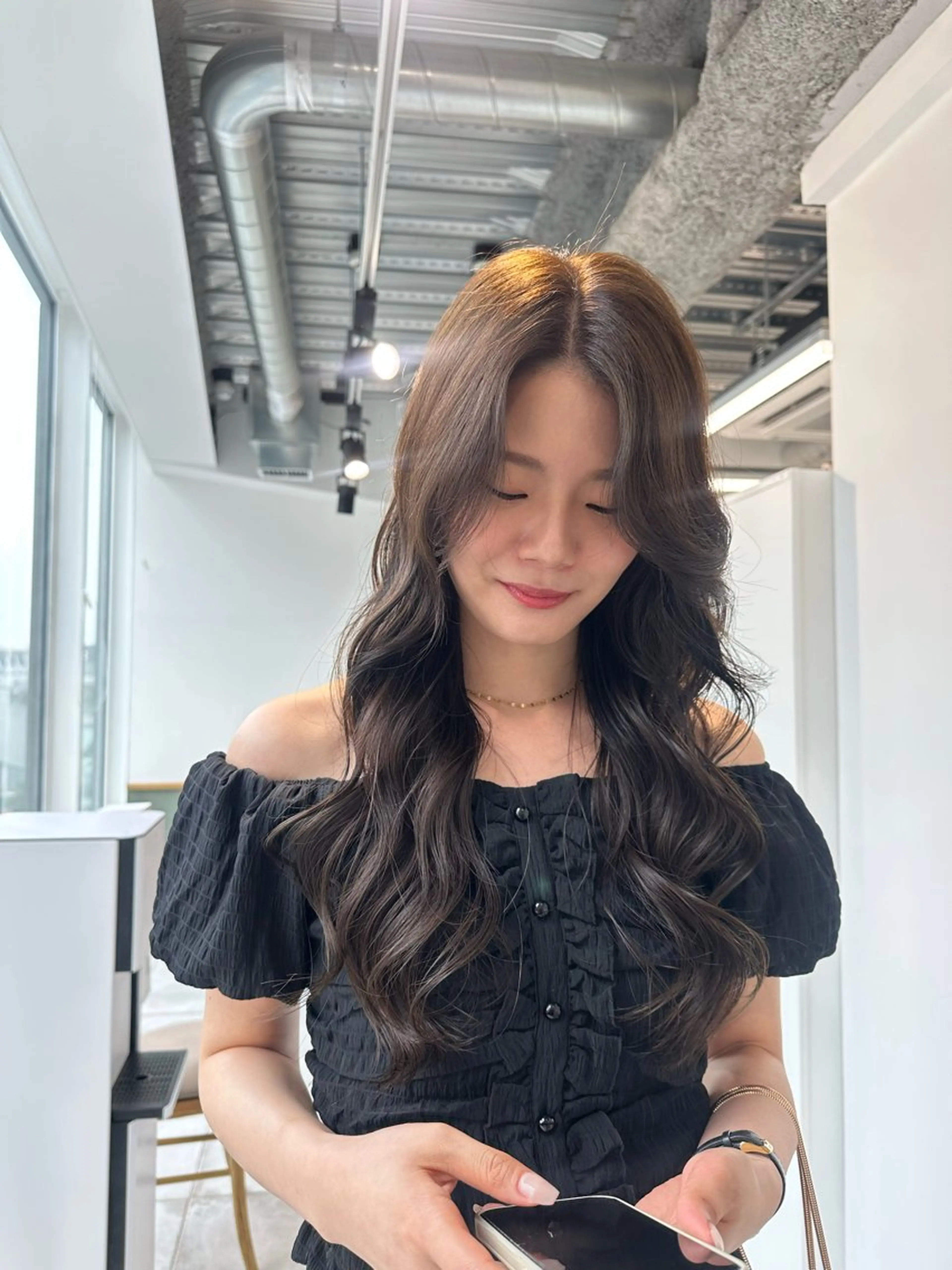 ロング カラー キッズ カット ヘアカラー トリートメント オトナヘア🌸 harukaのヘアスタイル