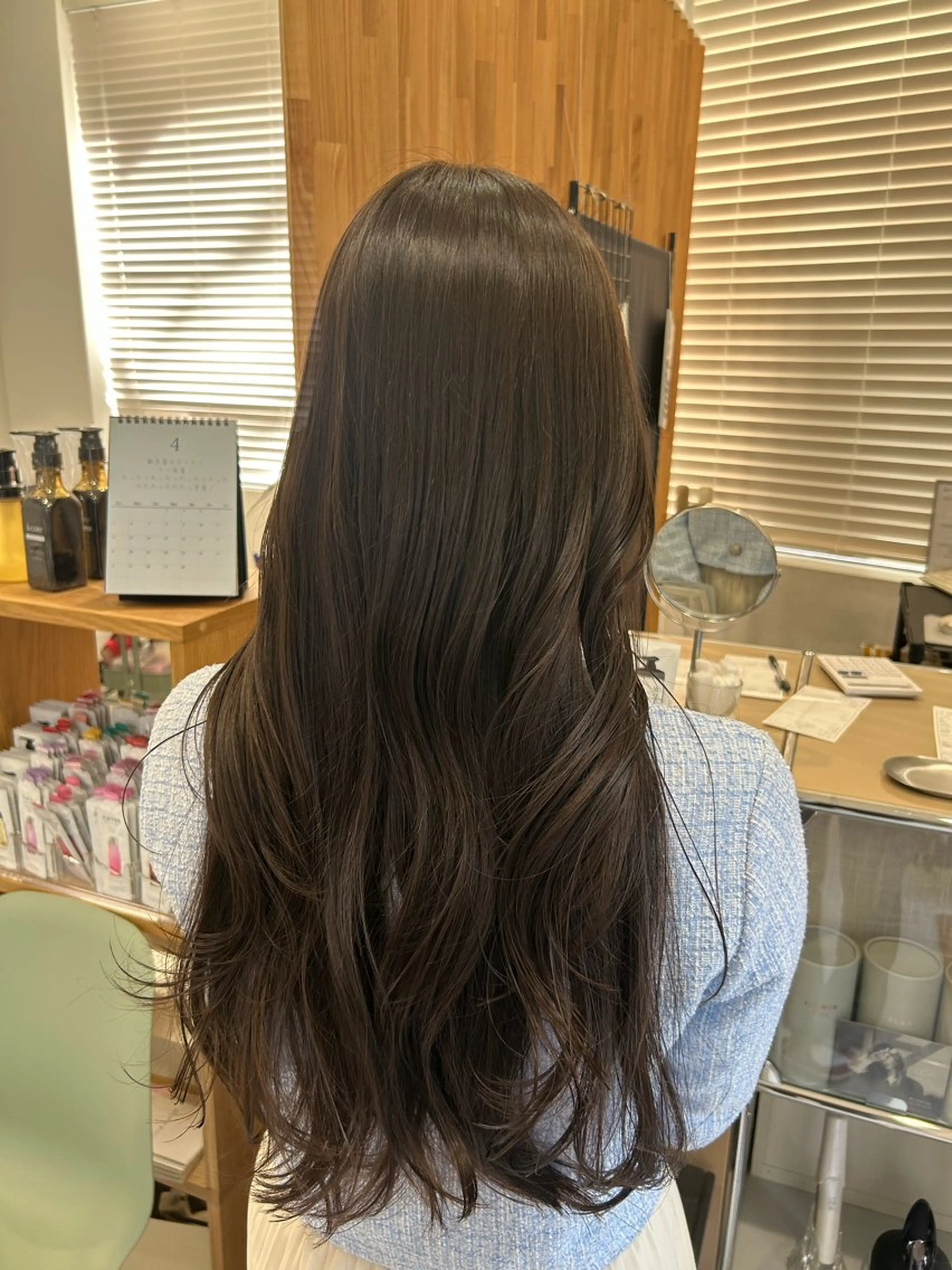 ロング カット ヘアカラー トリートメント 韓国ヘア ‎⟡.·KANA🐥のヘアスタイル