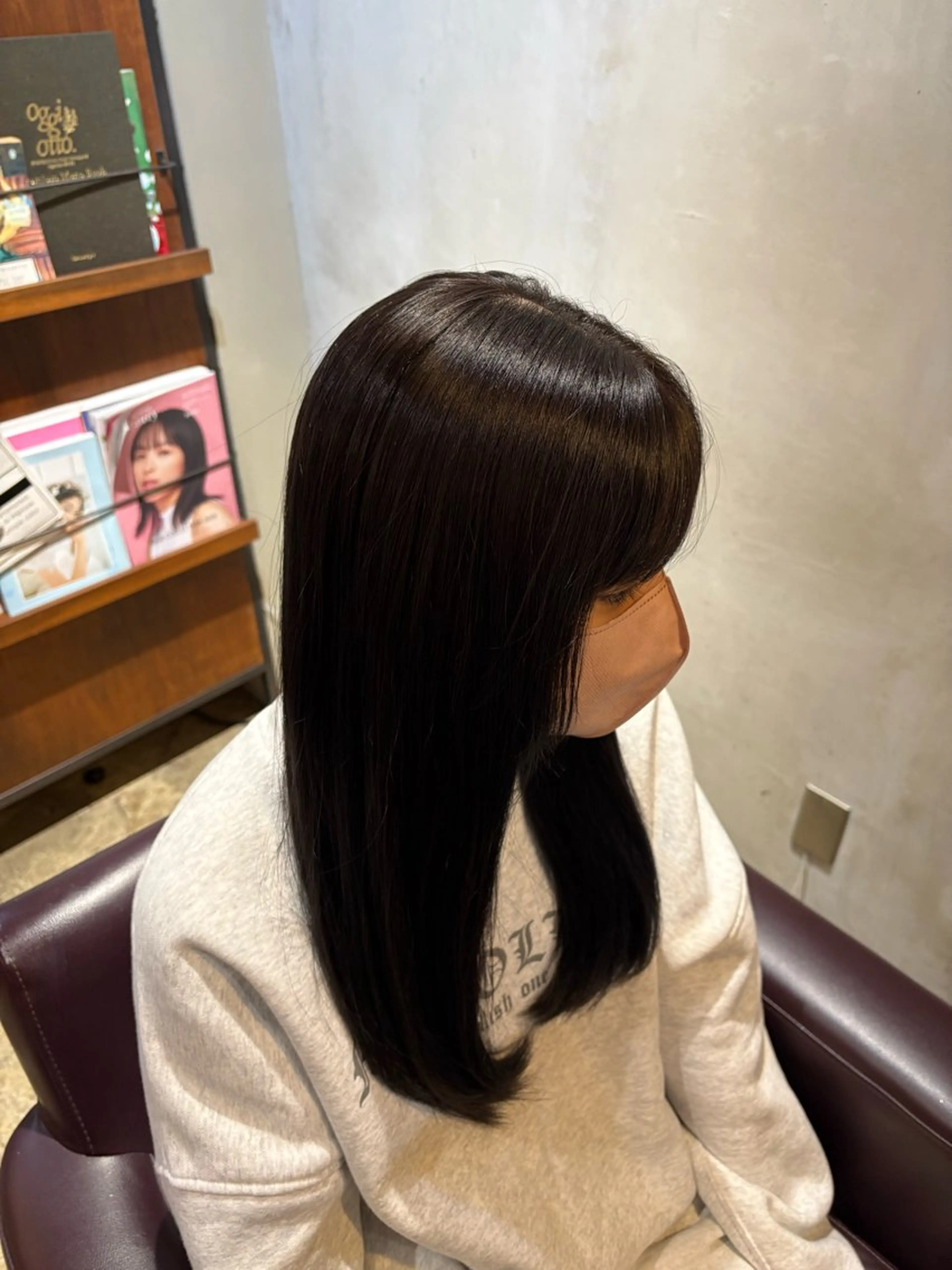 ロング カラー ダークグレー ダークグレージュ グレージュ ヘアカラー 透明感カラー / risako🫧のヘアスタイル