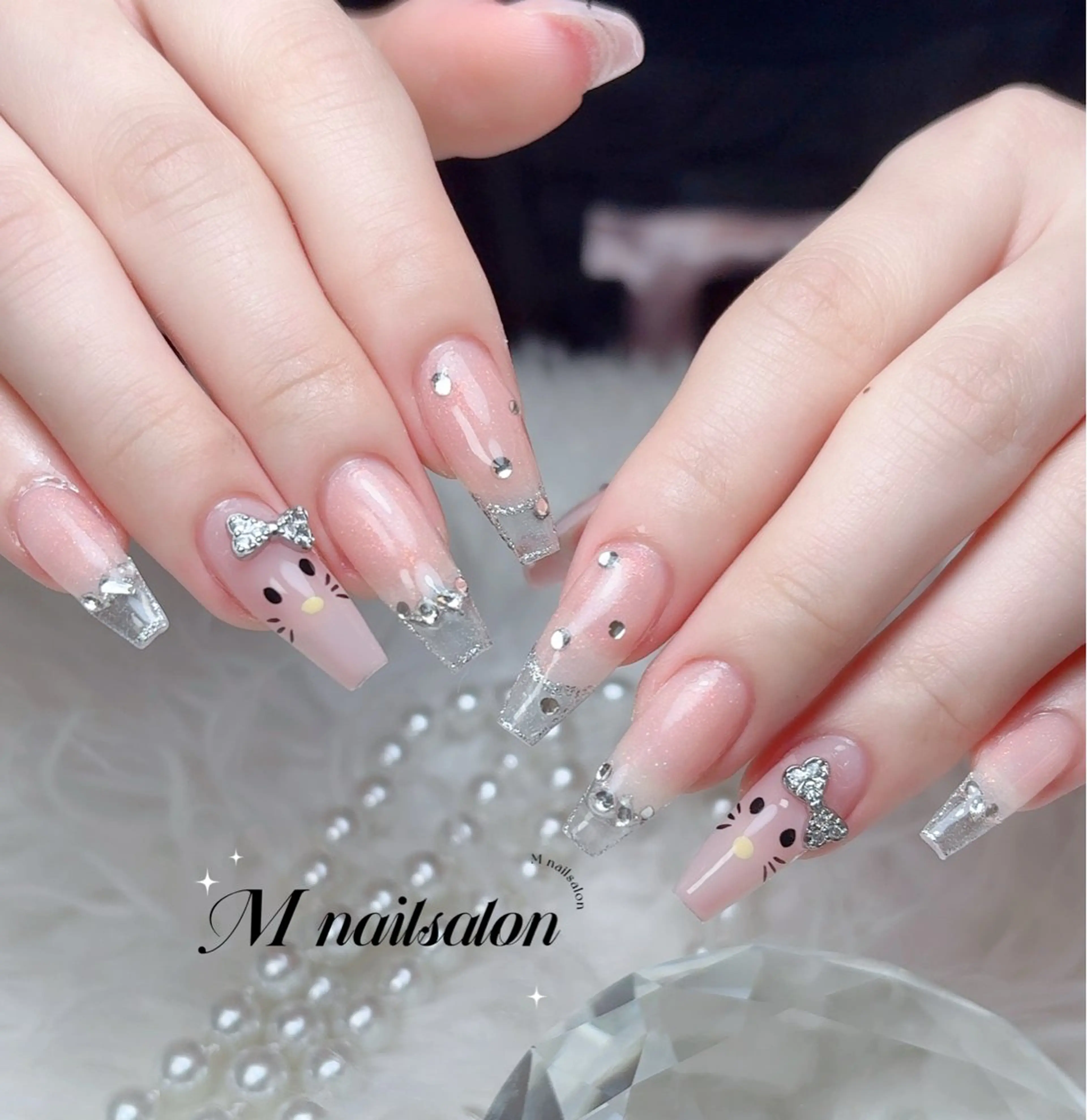 ネイル ハンドネイル M🌷nail 長さだし専門店のネイルデザイン