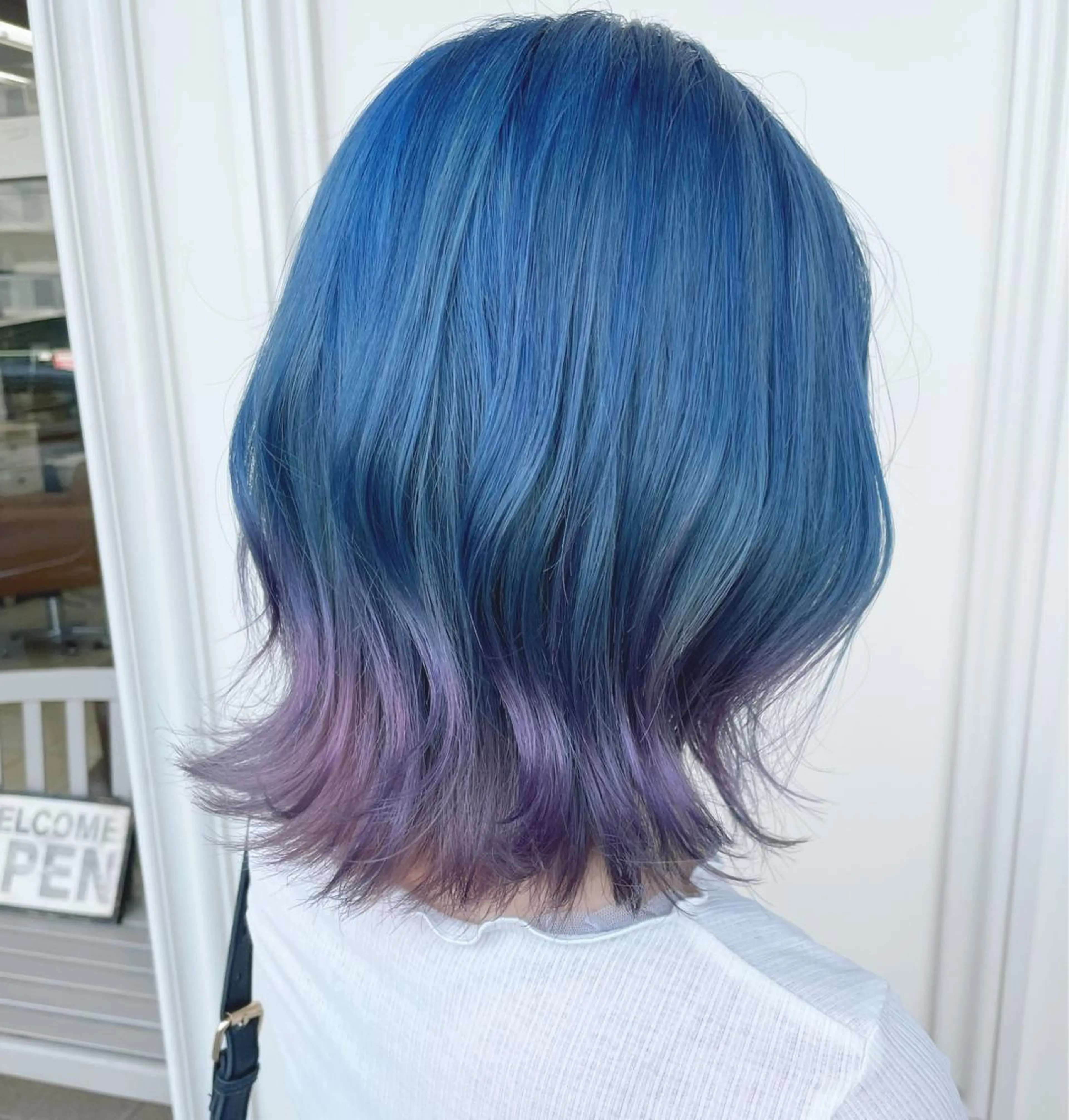 ミディアム カラー 森安 華楠のヘアスタイル