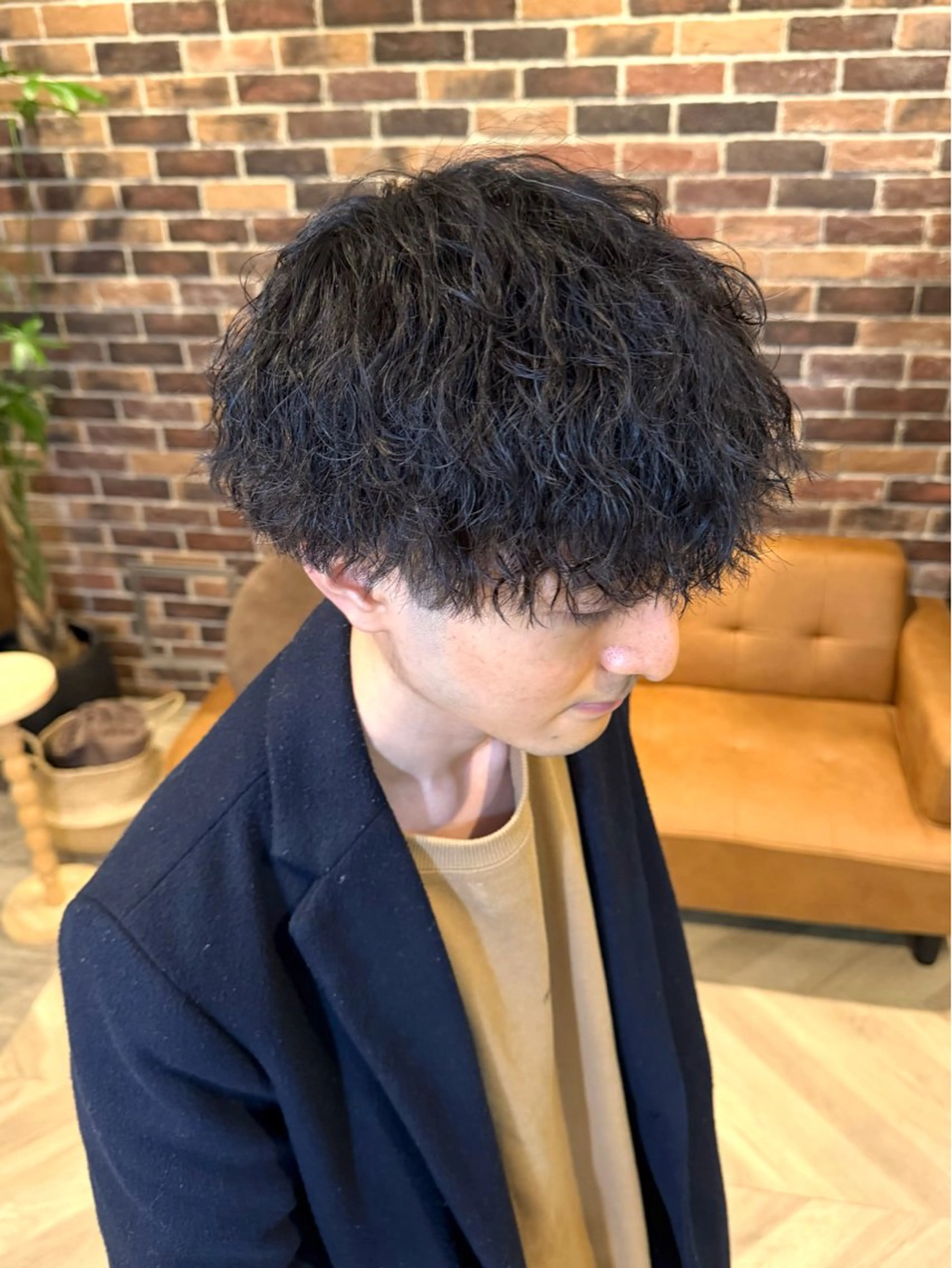 メンズ カット パーマ ブリーチ／ 髪質改善／ＲＹＯのヘアスタイル