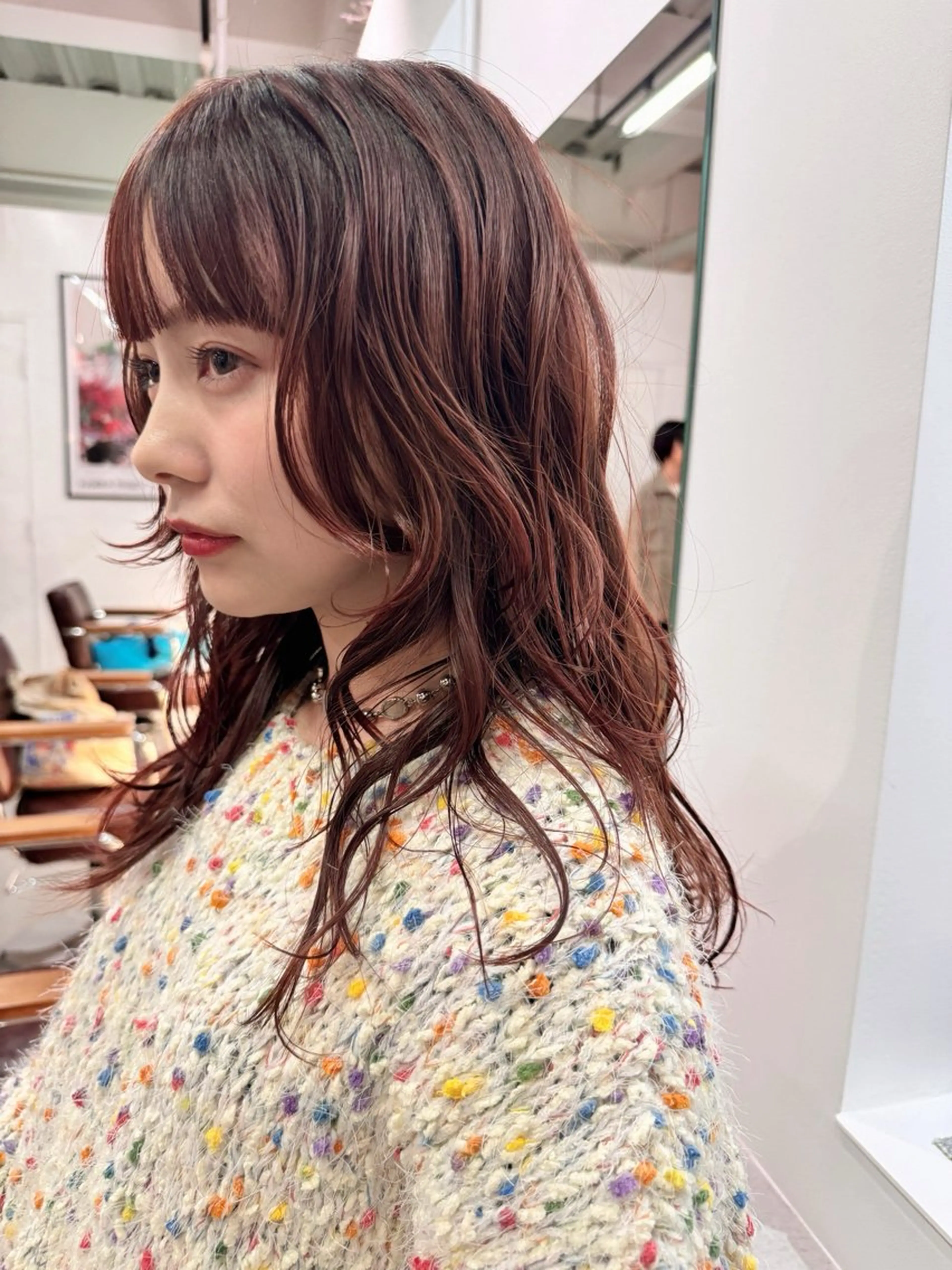 セミロング カラー レイヤーカット カット ヘアカラー トリートメント ooit所属・ooit 【オーイット】のヘアスタイル