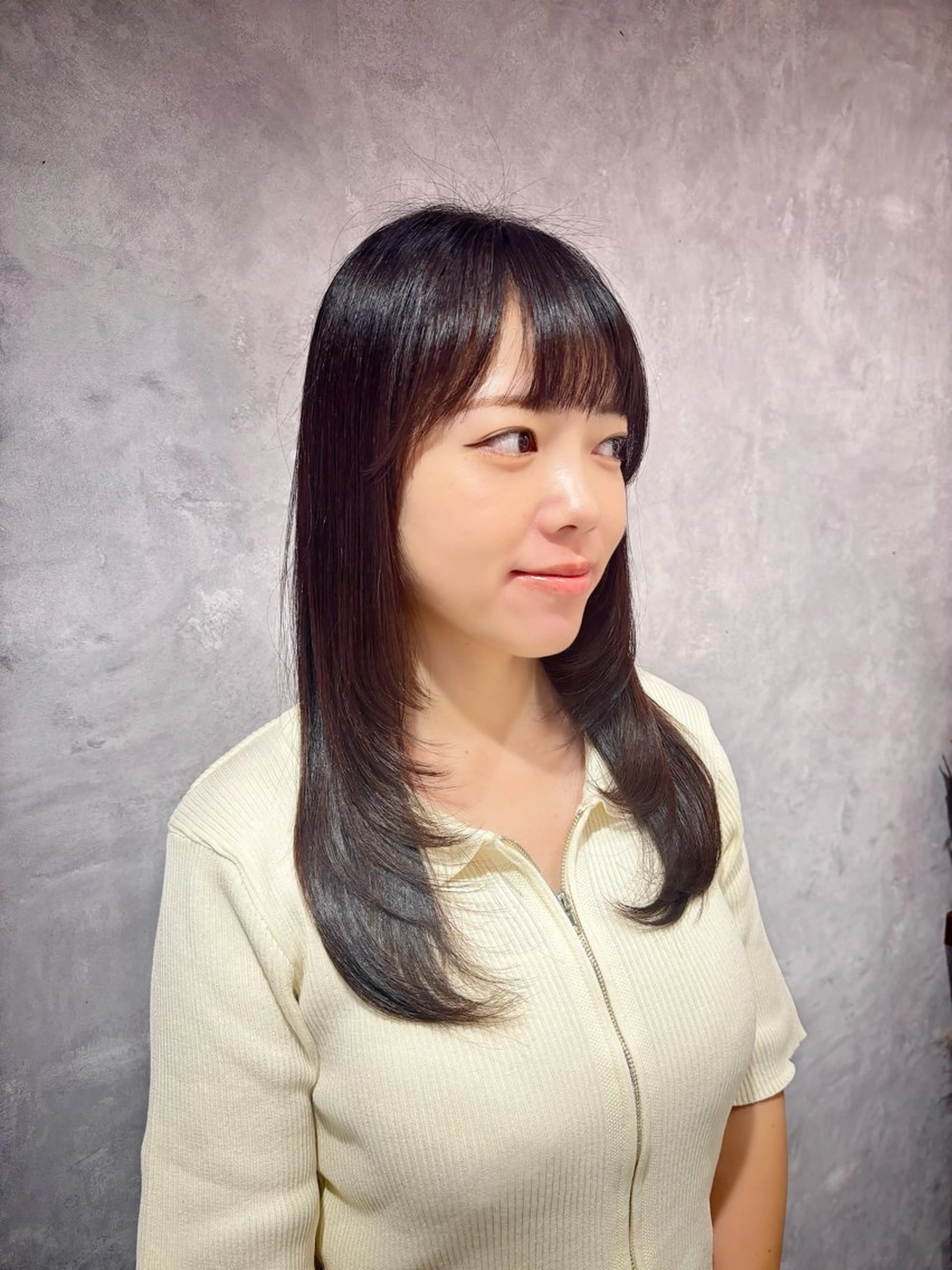 ロング カット 縮毛矯正 トリートメント 中田 沙希 ♡八柱店のヘアスタイル