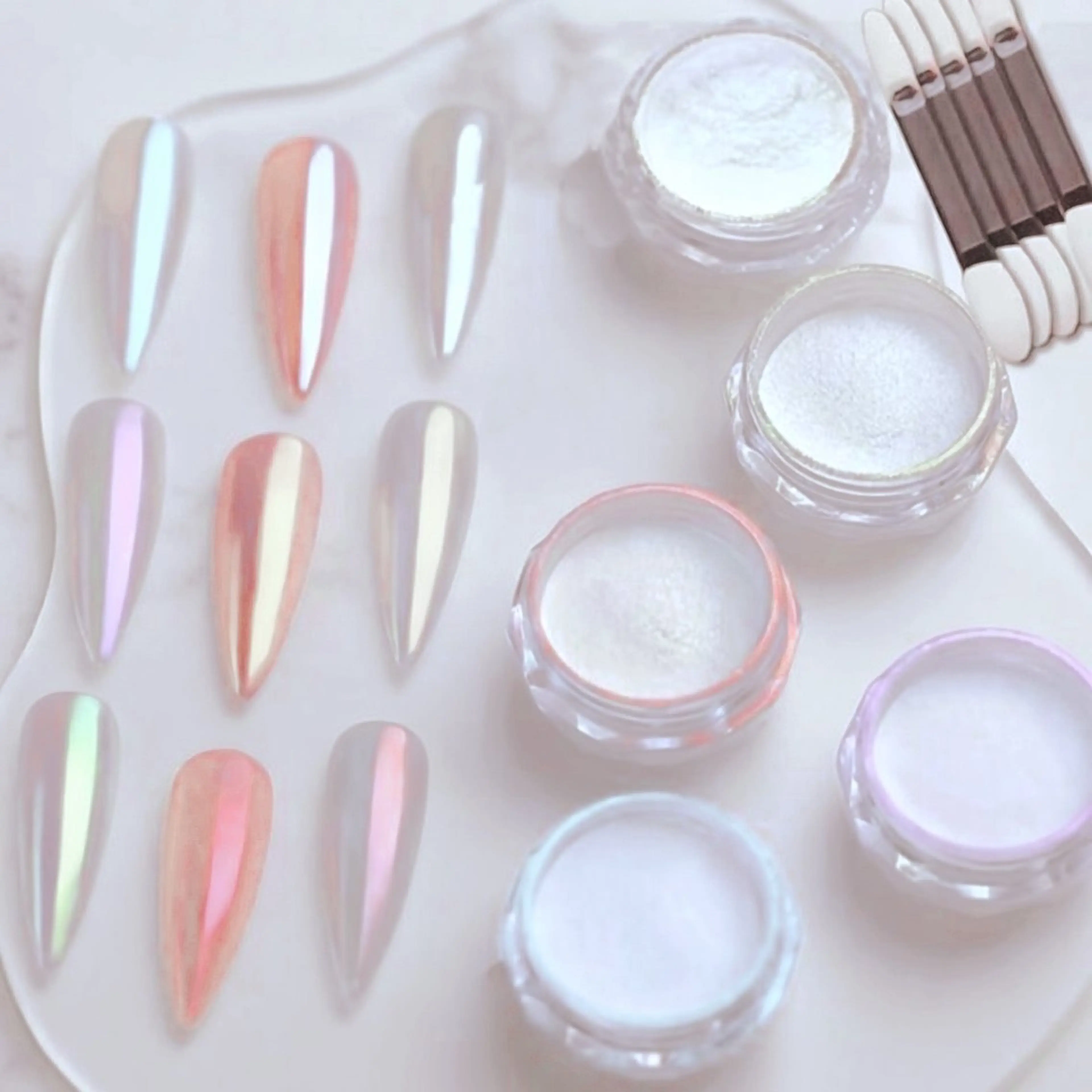 長さ出しor 立体付替+グラデーションの写真