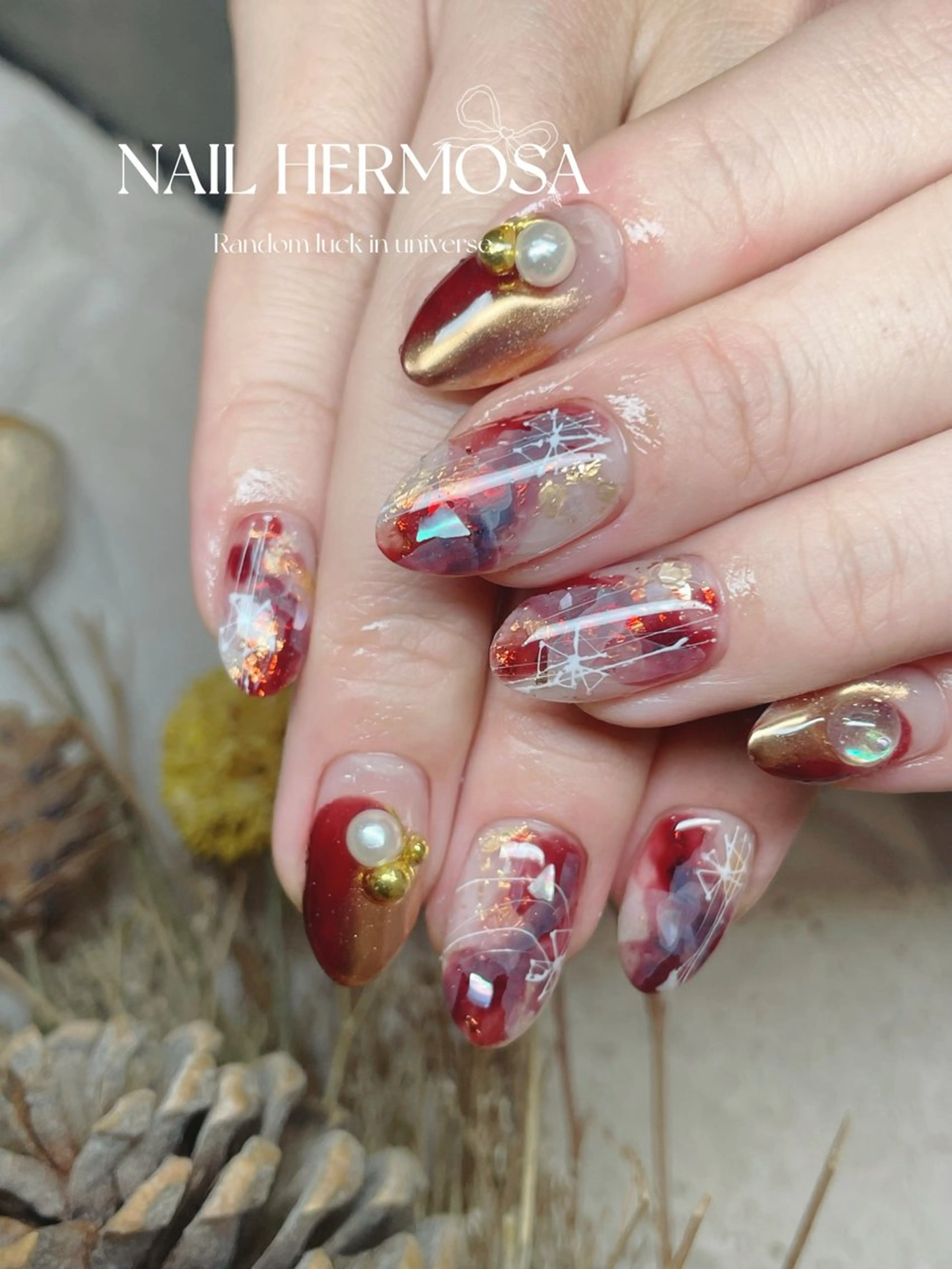 ネイル アートネイル グラデーション マグネットネイル 持ち込み オフィスネイル ハンドネイル ネイル エルモサのネイルデザイン