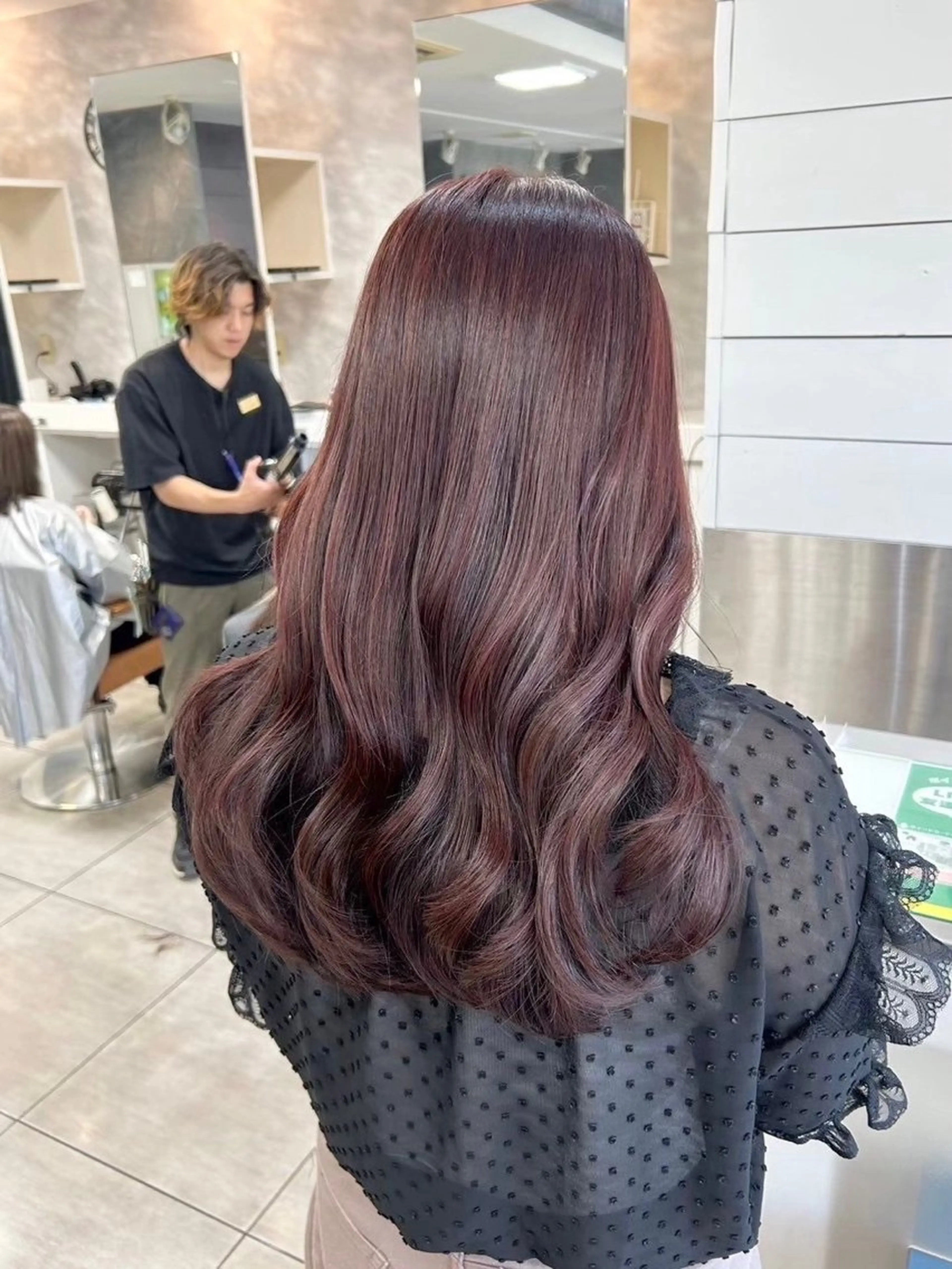 ロング カラー ヘアカラー 🎀艶カラー🎀 よしいあまねのヘアスタイル