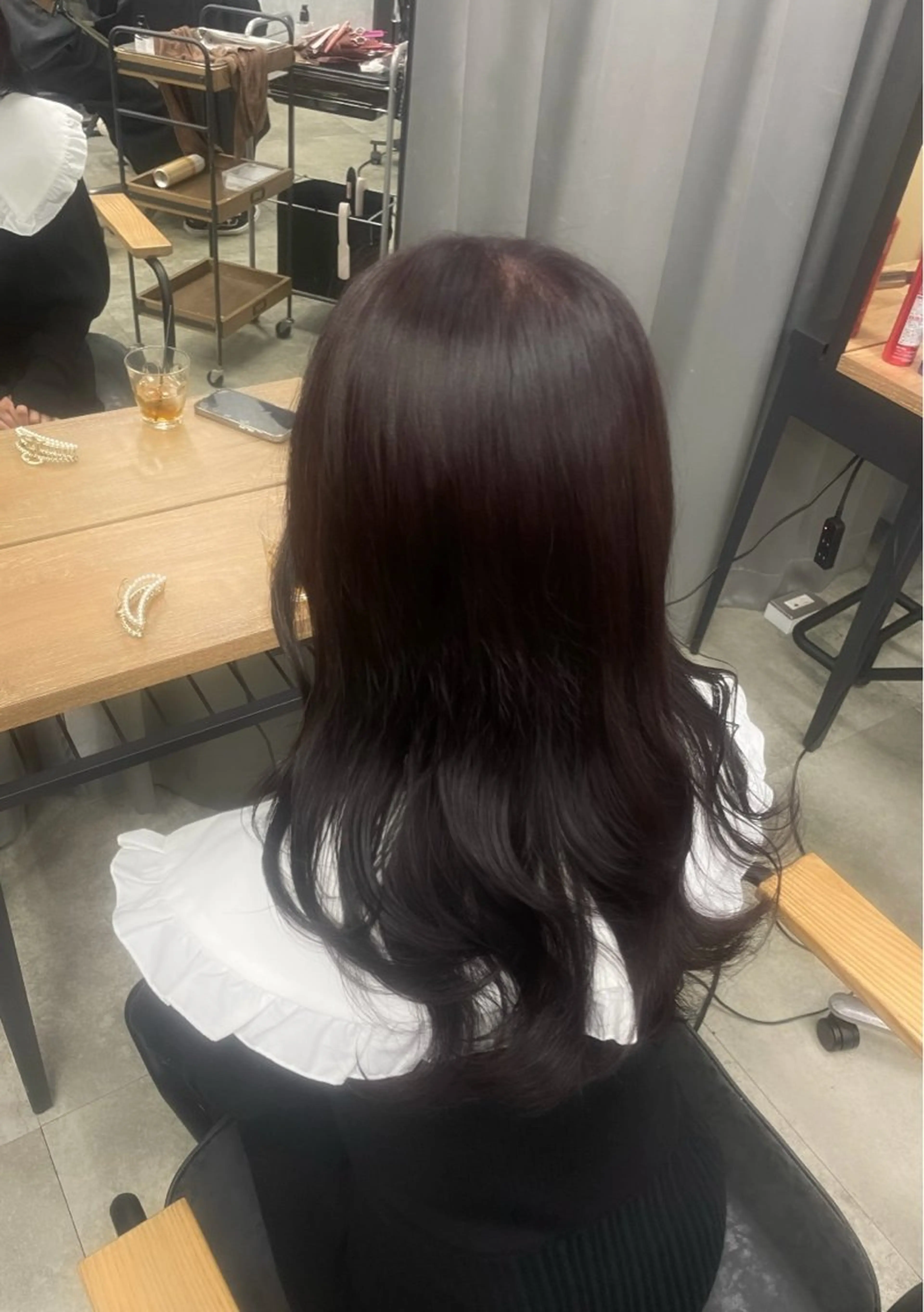 セミロング ピンクブラウン 🩵Lutia新宿 ヒイラギ🩵のヘアスタイル