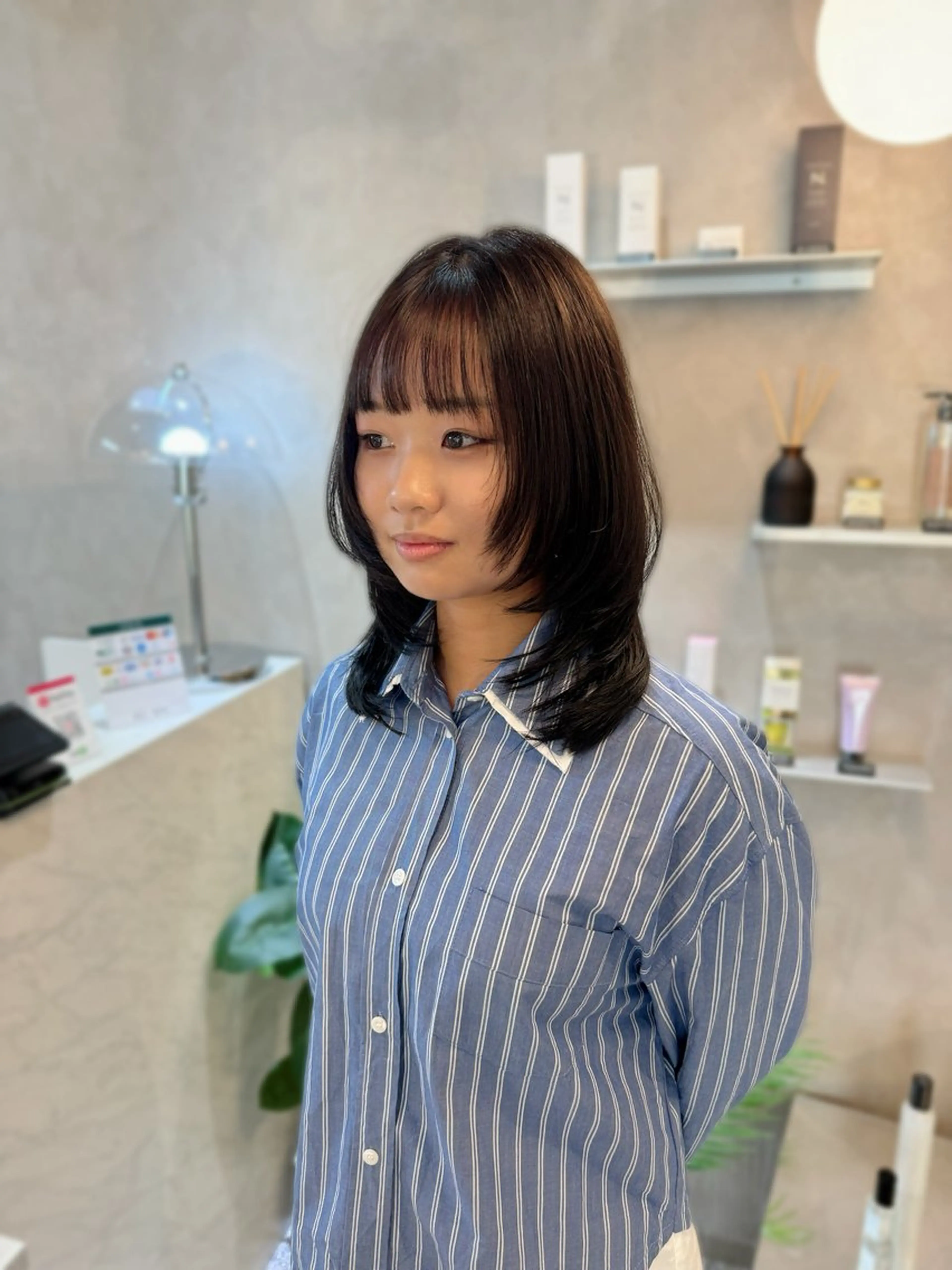 セミロング Tink　天神店所属・今村賢治/メンズ/ レイヤー✨艶カラーのヘアスタイル