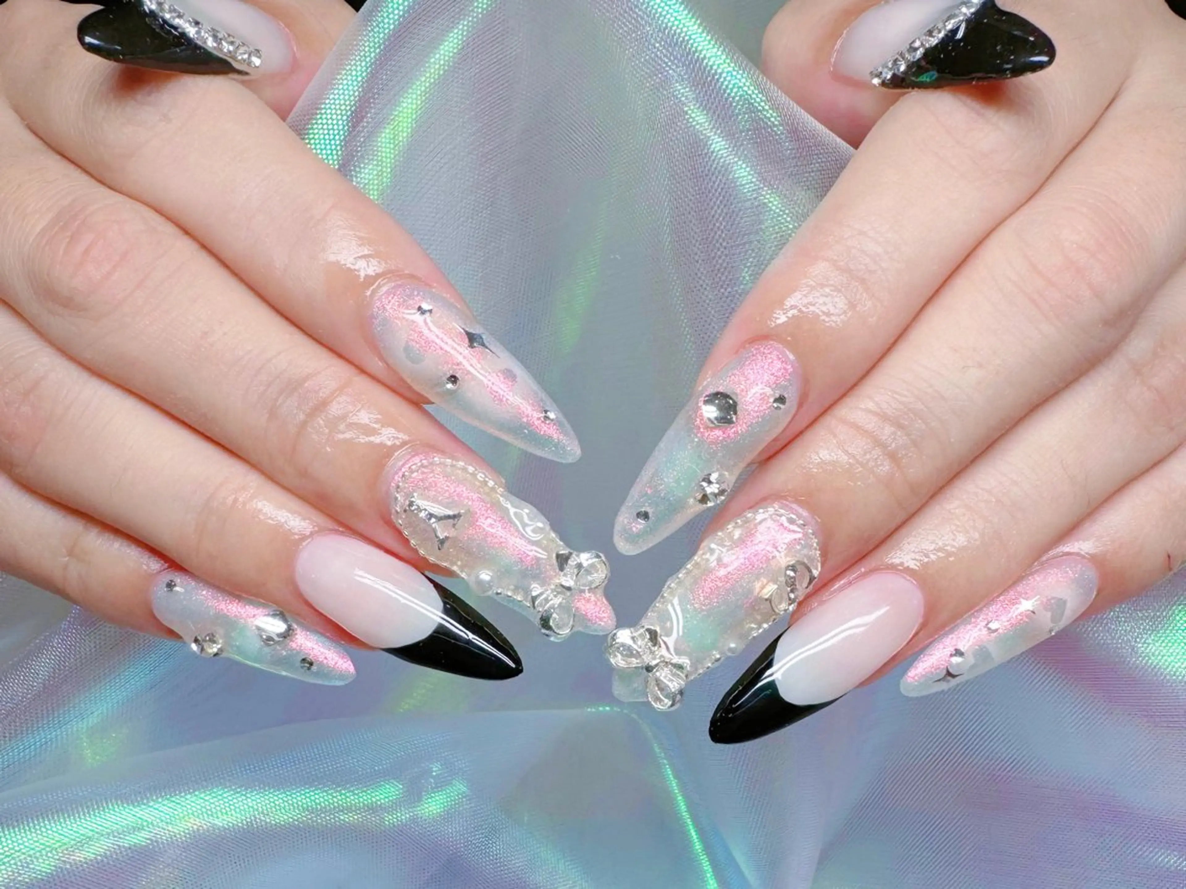 ネイル 韓国ネイル ロングネイル 春ネイル ワンホンネイル 冬ネイル H'ami nail salon所属・ハミネイルサロン ハナのネイルデザイン