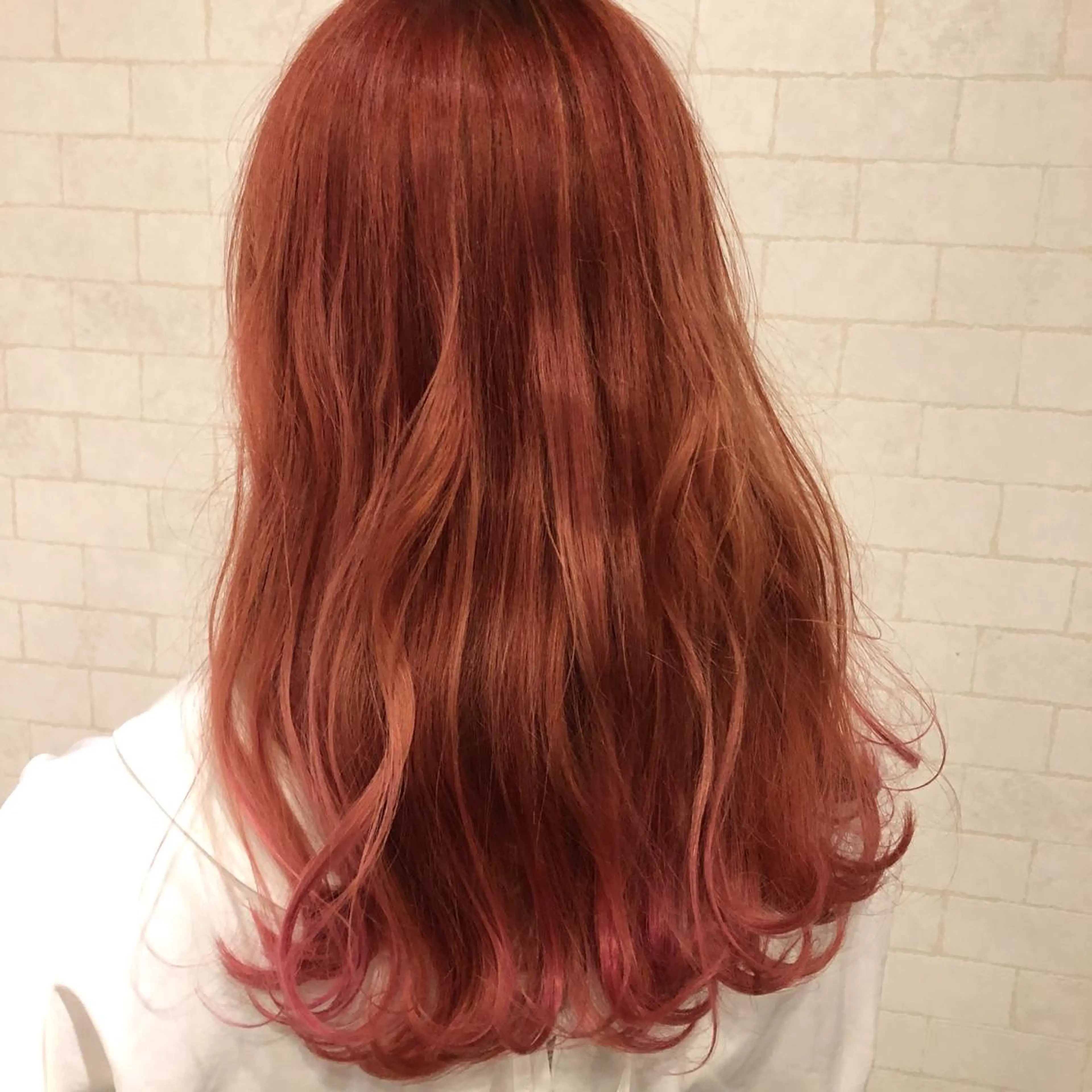 ミディアム カラー ブリーチ ピンクカラー トリートメント ヘアカラー トリートメント JILBLAN京都 ショート/ハイライトのヘアスタイル