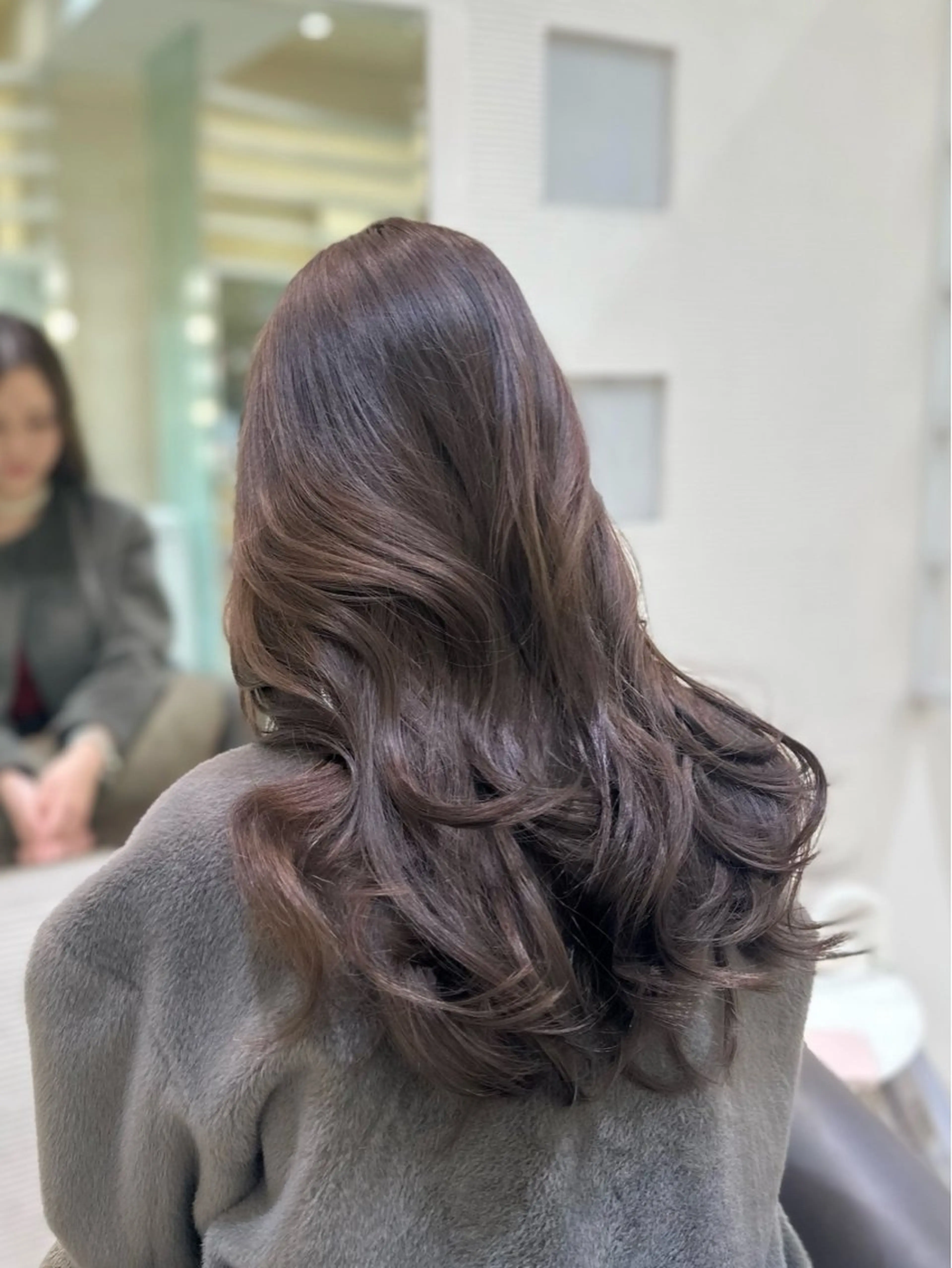 ロング カラー ヘアカラー トリートメント 🤍ハイライト/ レイヤー/銀座🤍のヘアスタイル