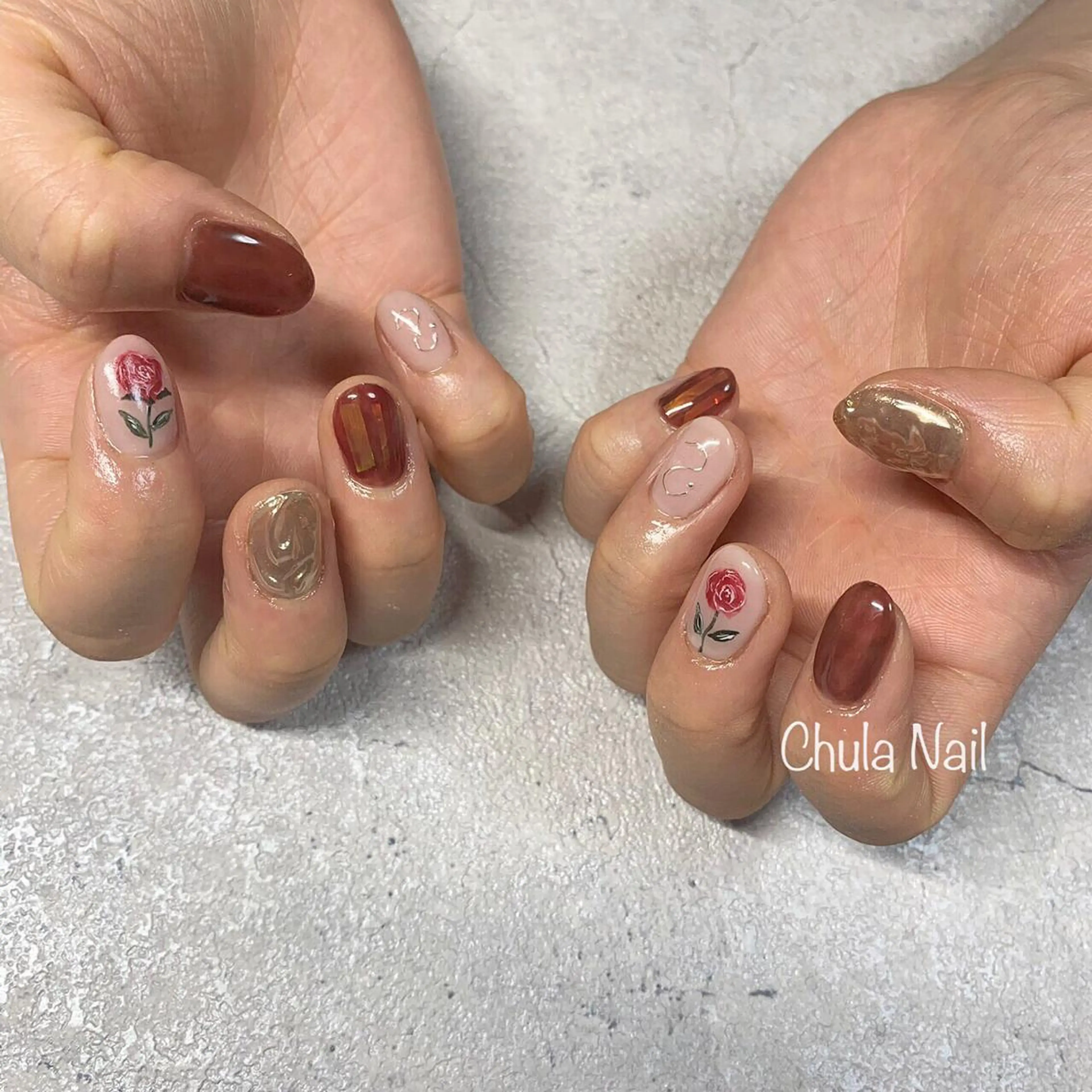 ネイル ニュアンスネイル ëmma nail_ by chulaのネイルデザイン