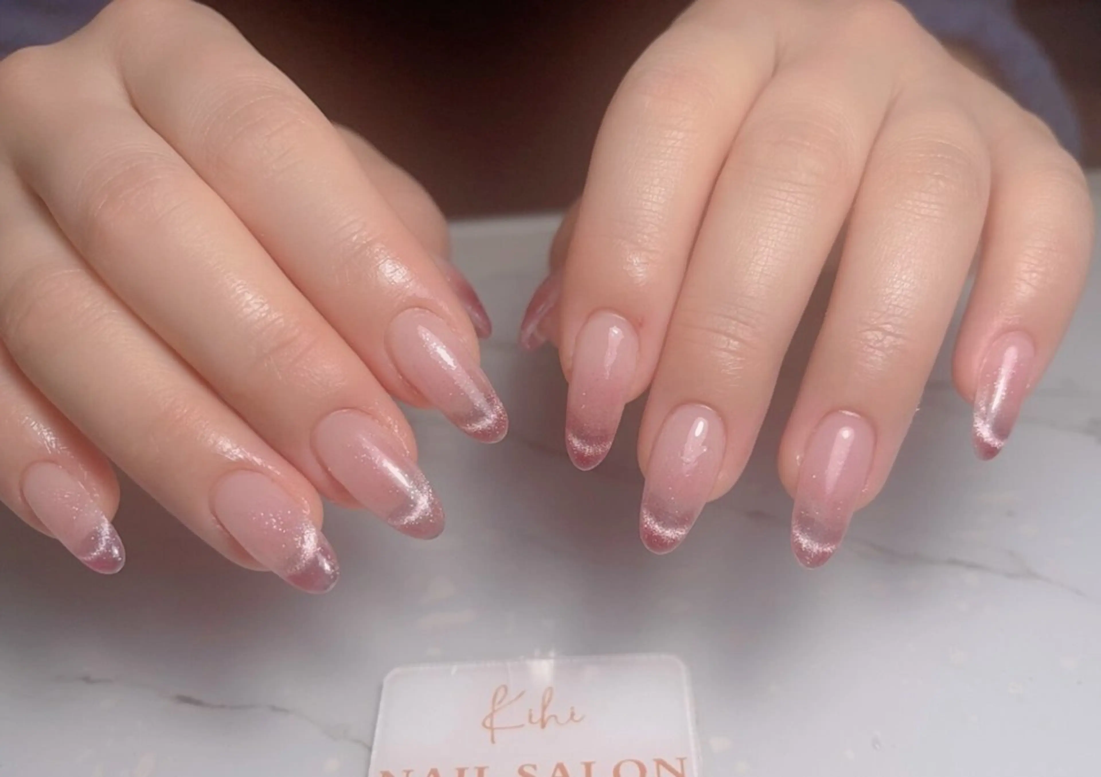 ネイル アートネイル フレンチネイル ジェルネイル グラデーション 韓国ネイル 村中 ハナのネイルデザイン