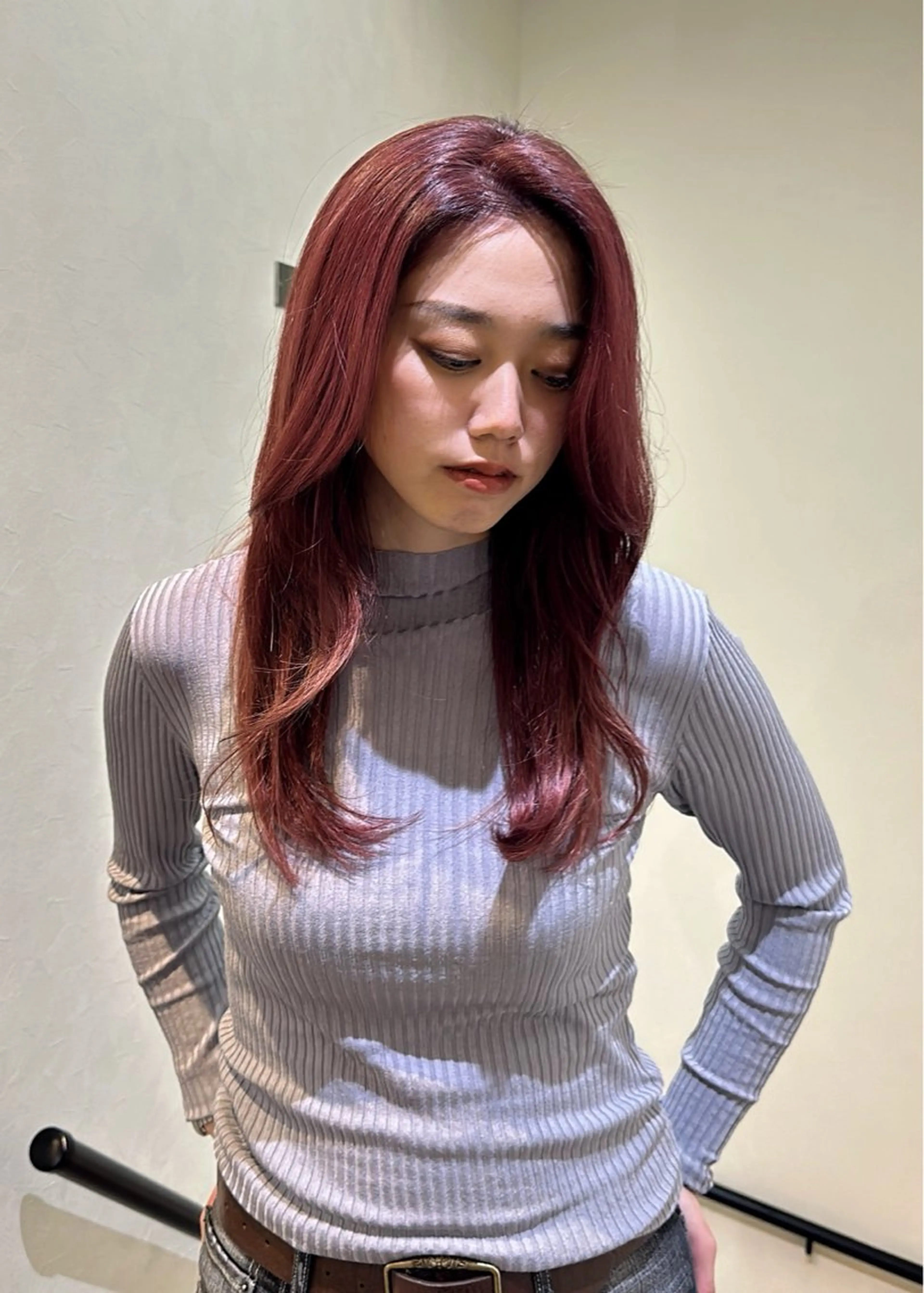 セミロング カラー ヘアカラー トリートメント ﾚｲﾔｰ/ﾊｲﾄｰﾝ WAKANAのヘアスタイル