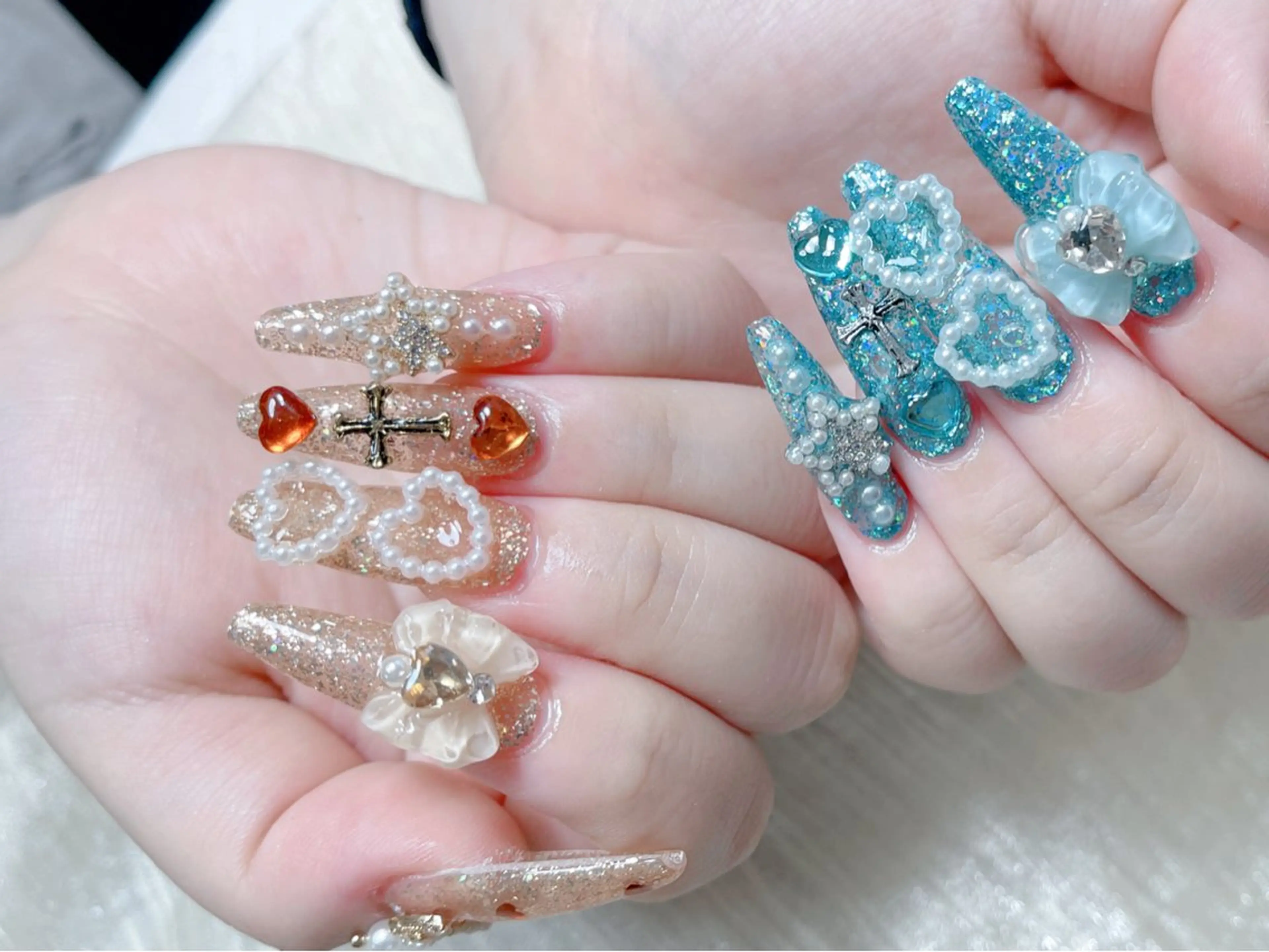 ネイル ハンドネイル 🎀ネイルサロン エクラYUI🎀のネイルデザイン