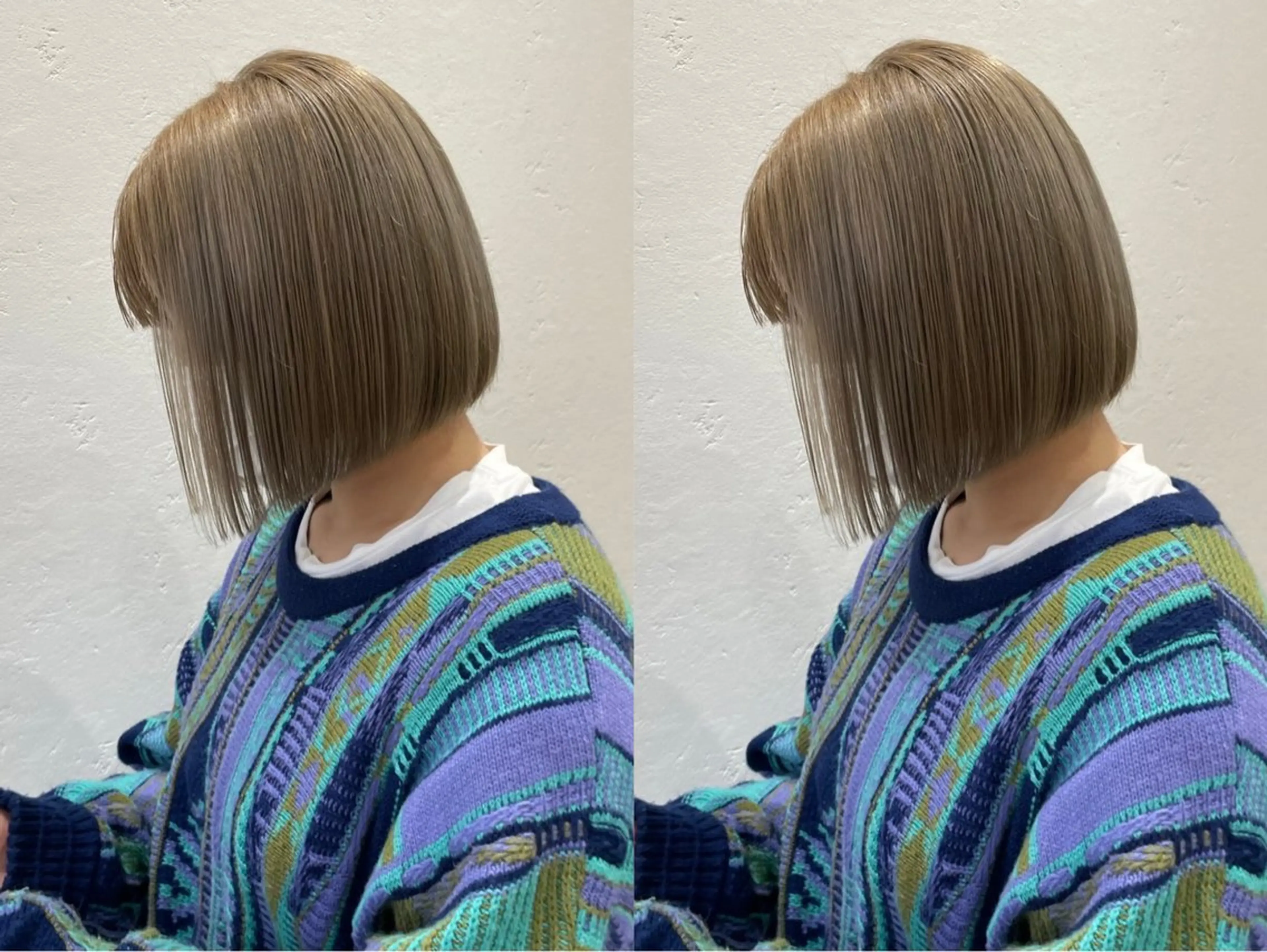 ショート カラー Misaki /ボブ/縮毛矯正のヘアスタイル