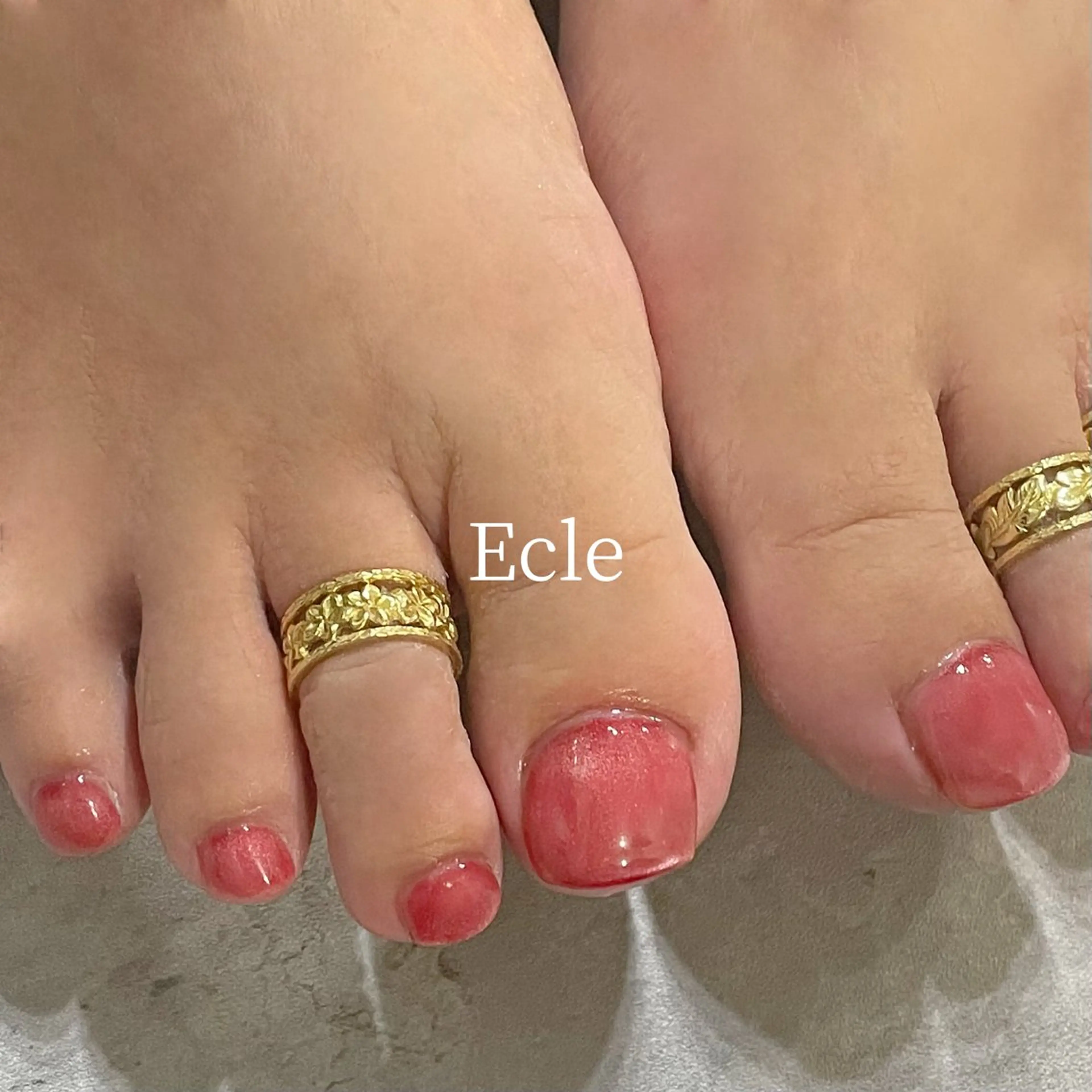 ネイル フットネイル マグネットネイル フットネイル Ecle AOYAGI🕊️のネイルデザイン