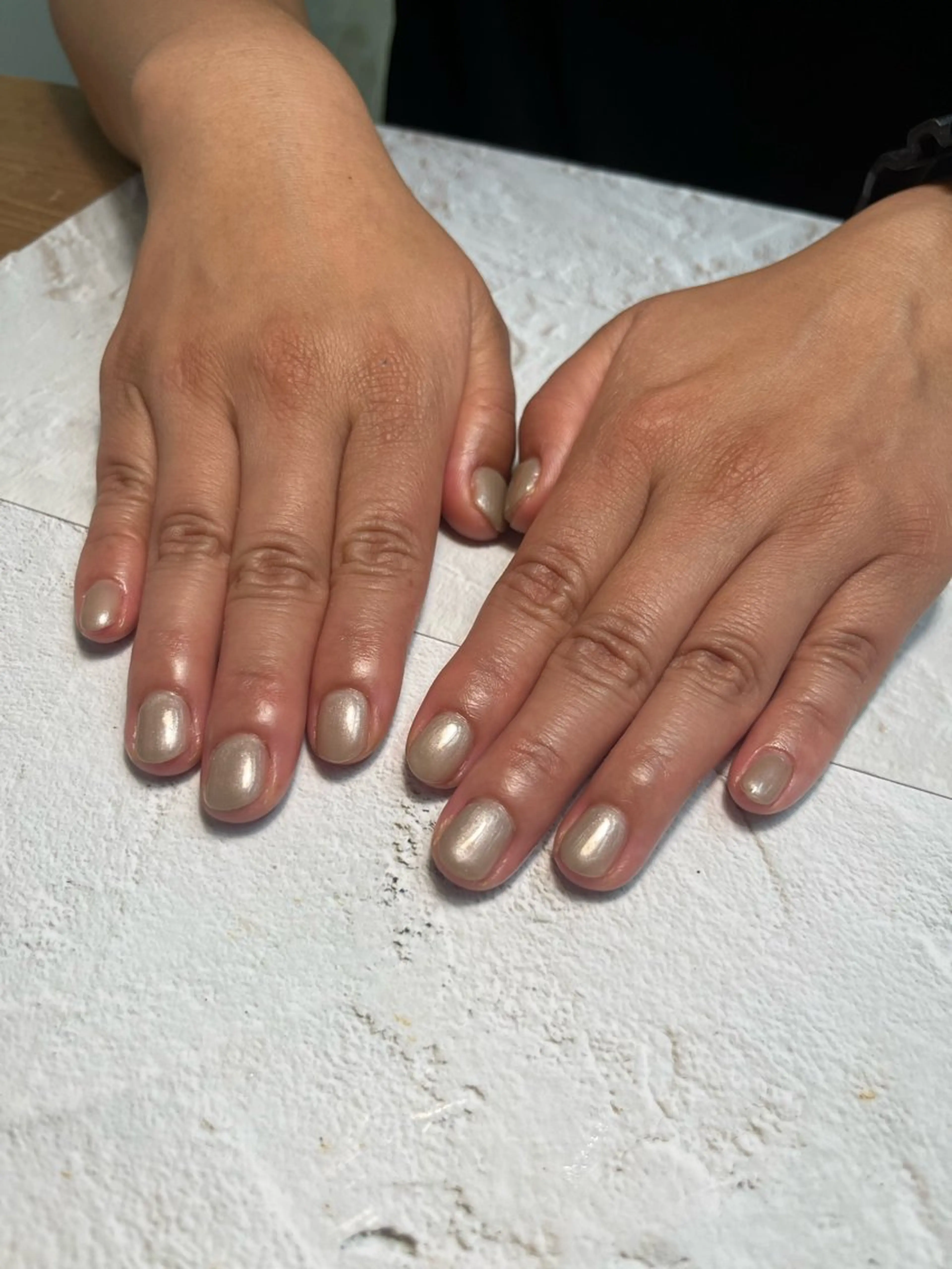 ネイル カジュアル オフィスネイル ワンカラーネイル 🩵atelier- 01 優奈🩵のネイルデザイン