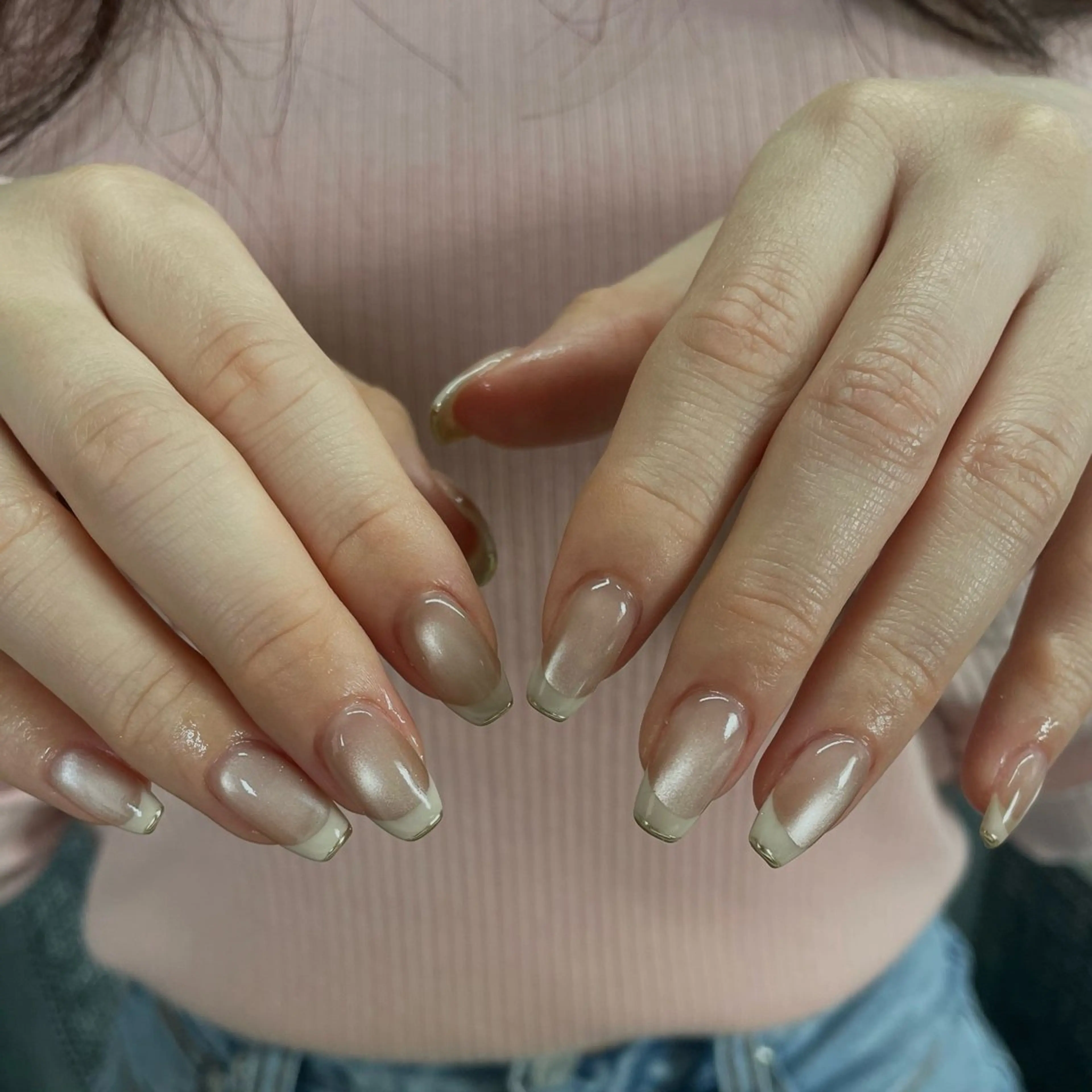 ネイル フレンチネイル ミラーネイル ハンドネイル nail salon Ant.所属・nail salon Ant.のネイルデザイン