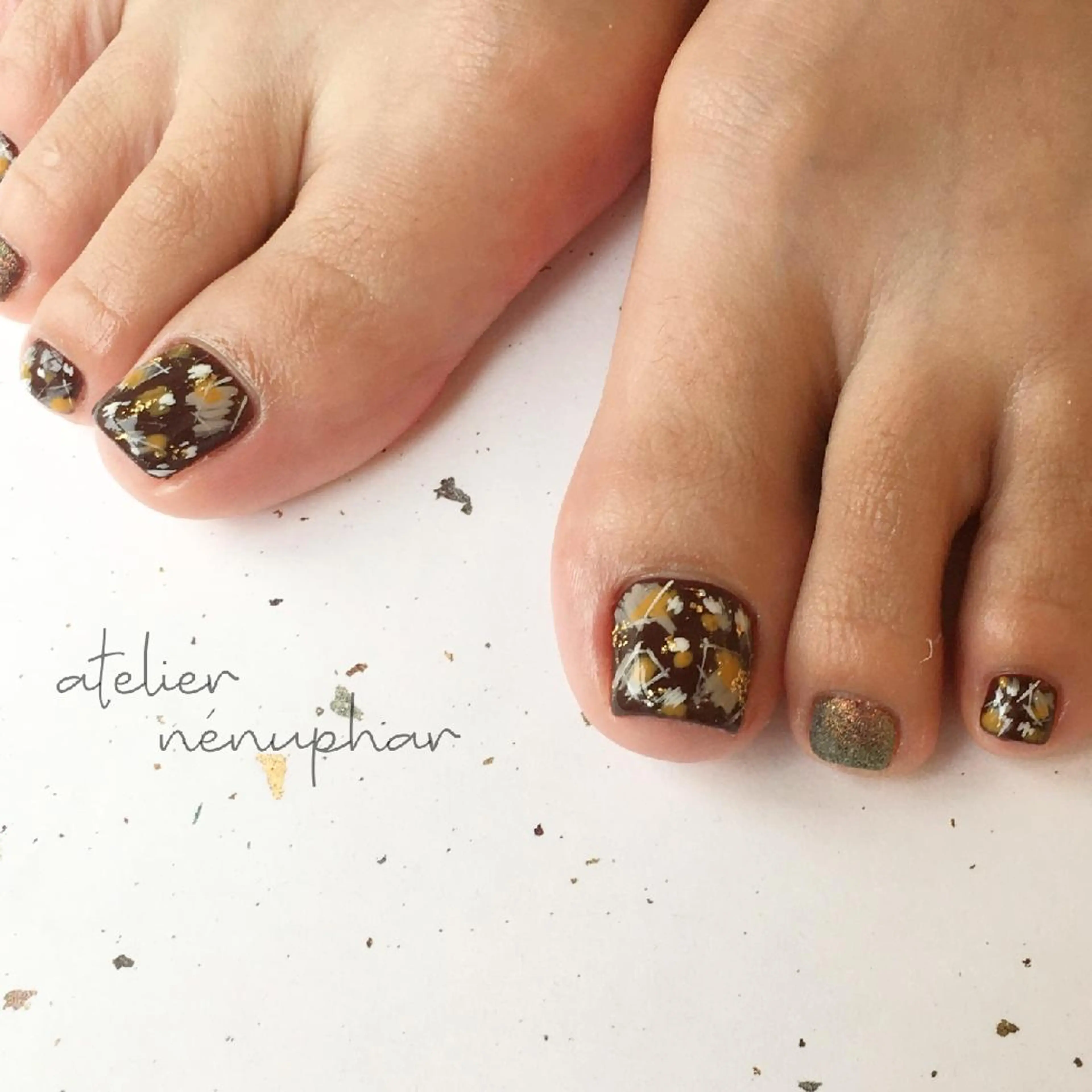 ネイル フットネイル L’atelier Nenuphar所属・nénuphar misaのネイルデザイン