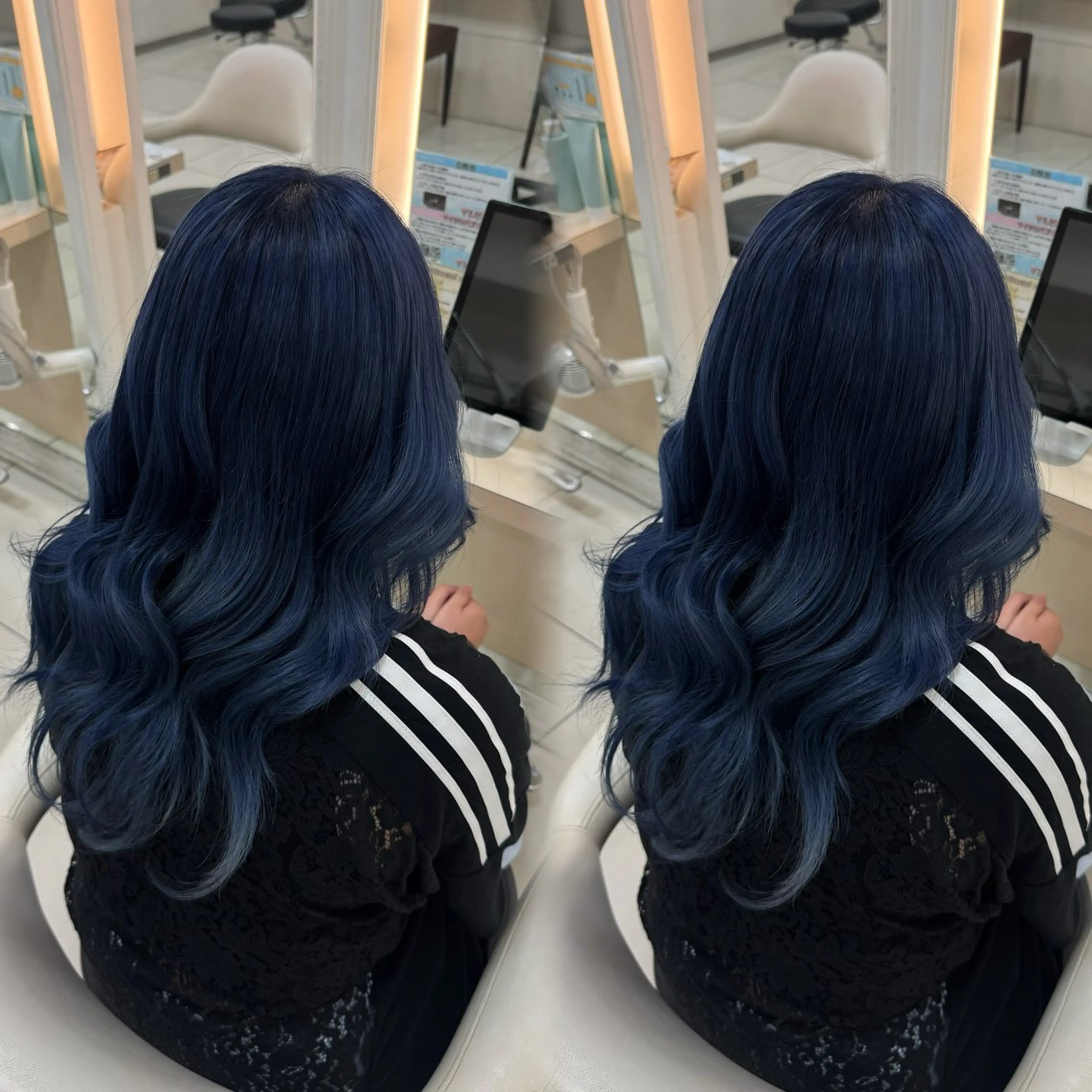 ロング カラー ヘアカラー トリートメント Ash/ tomona𝜗𝜚のヘアスタイル