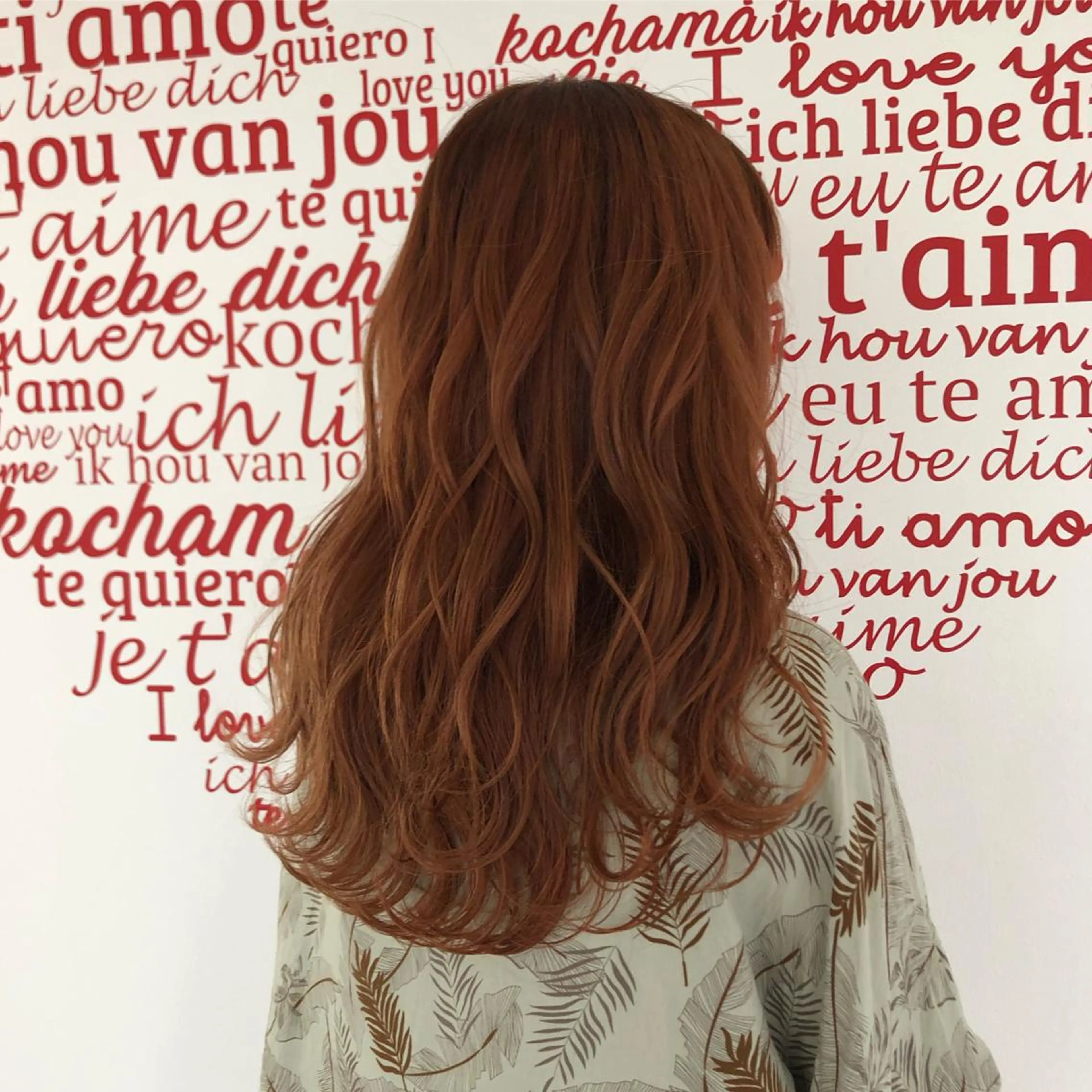 セミロング カラー ヘアアレンジ CREAPY所属・日向野 利菜のヘアスタイル