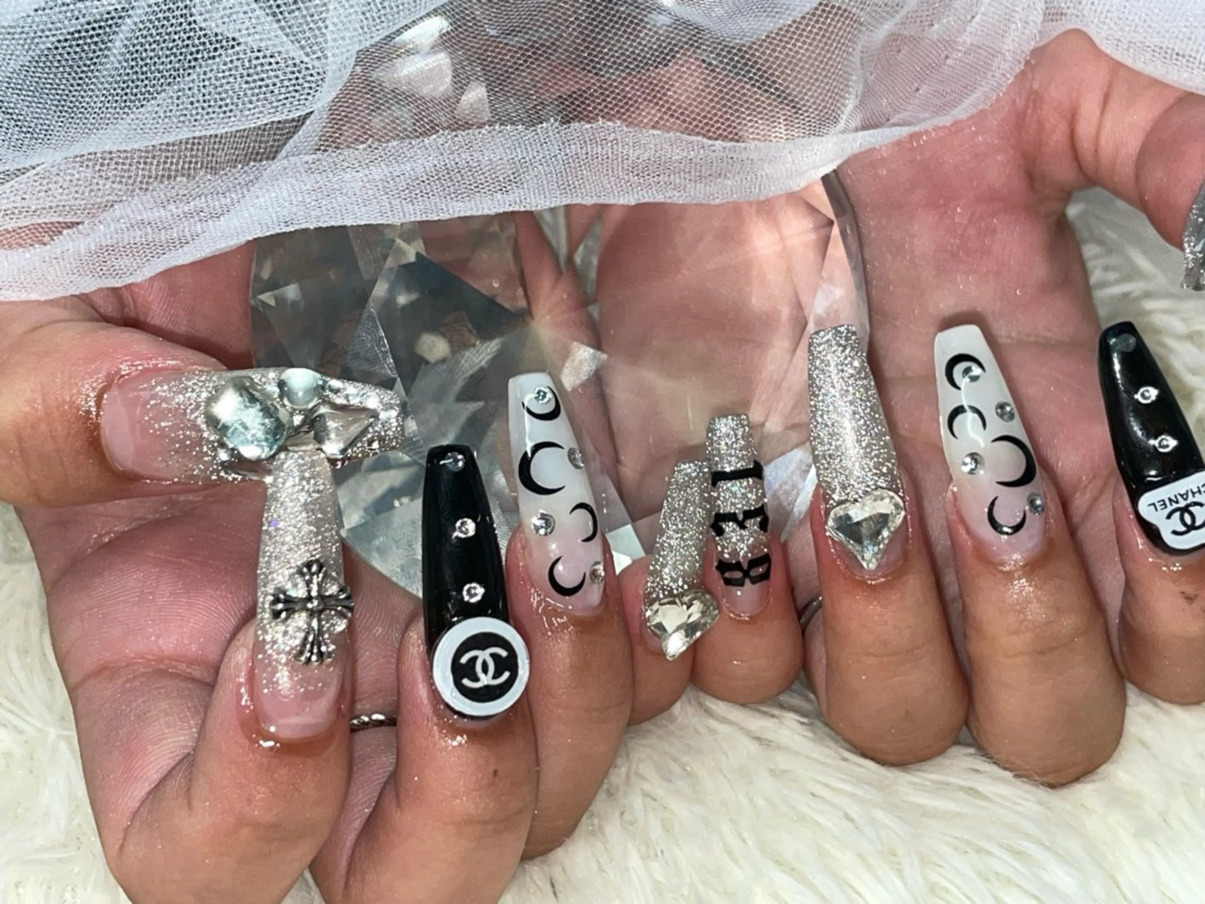 ネイル 長さ出し プライベートサロン le'aのネイルデザイン