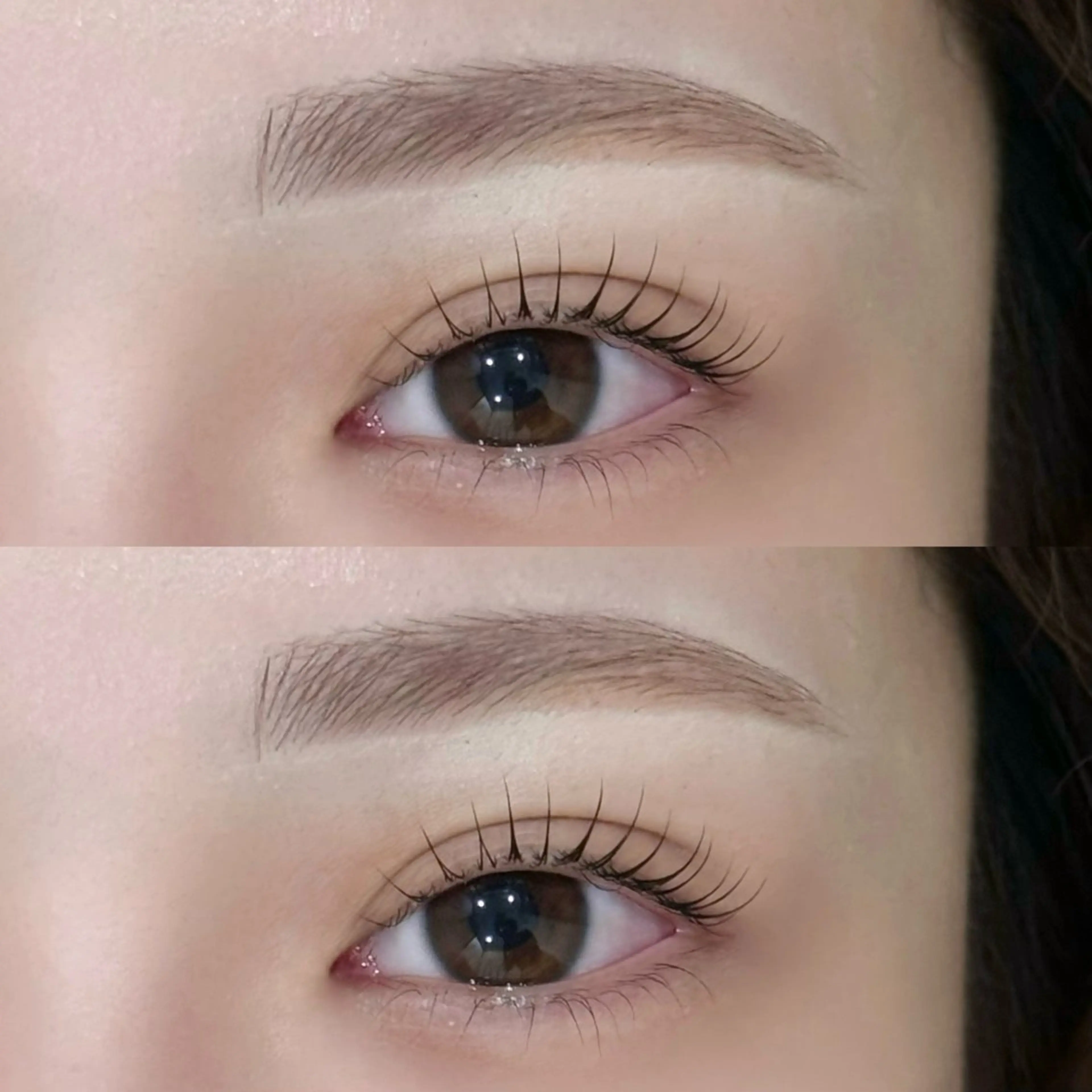 マツエク・マツパ 下まつげエクステ 一重×まつ毛パーマ 高持続パーマ× 骨格分析眉毛mikiのマツエク・マツパデザイン