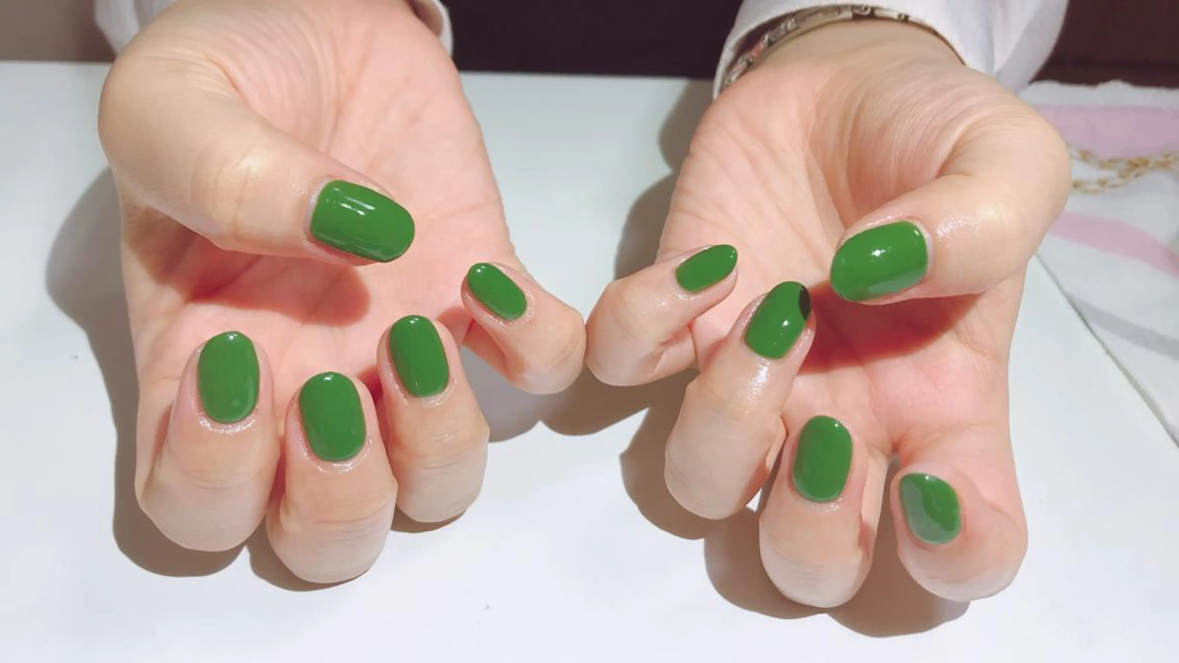 ネイル グリーン Flam Nailのネイルデザイン