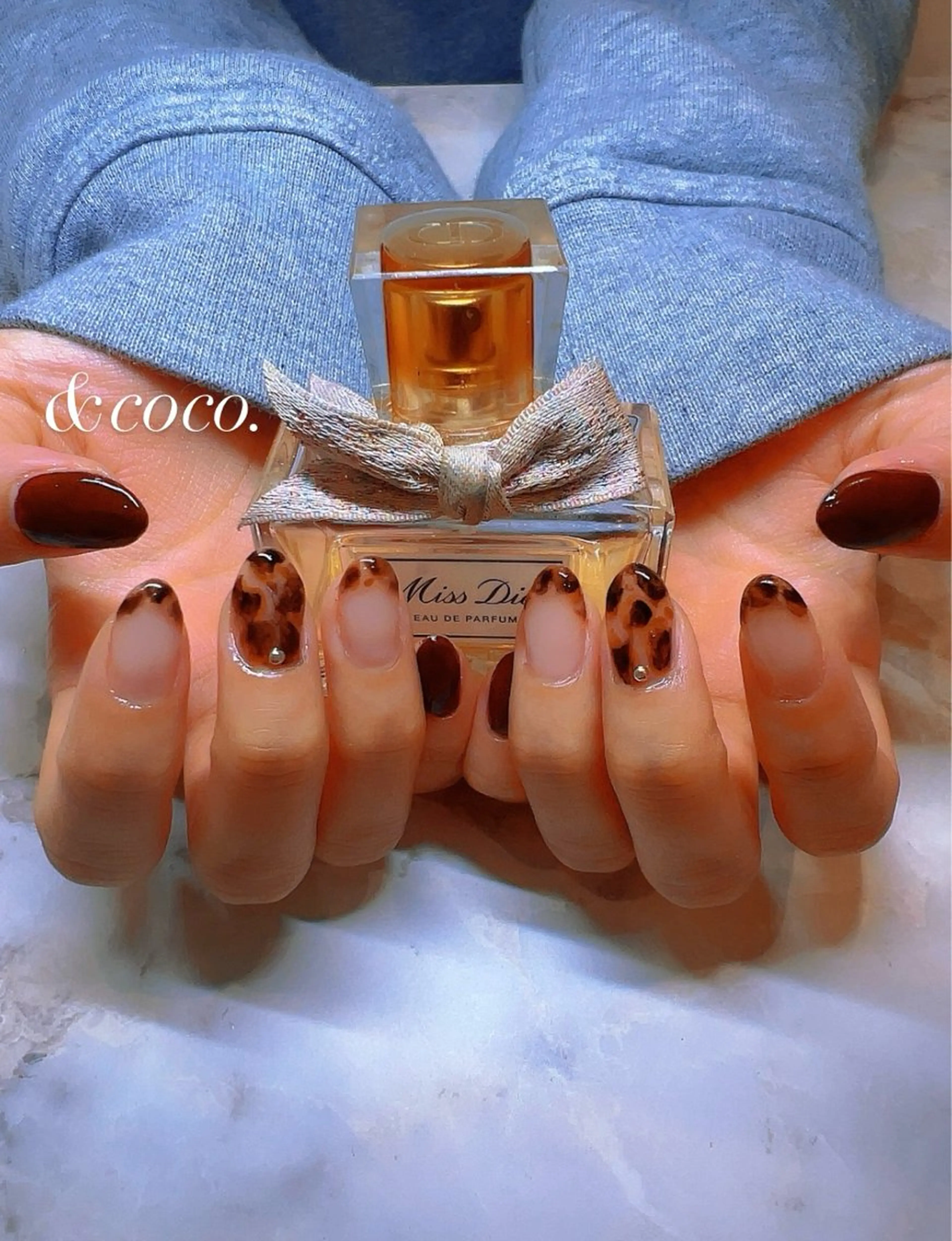 ネイル アニマル柄 ハンドネイル ＆coco.所属・＆ coco.のネイルデザイン