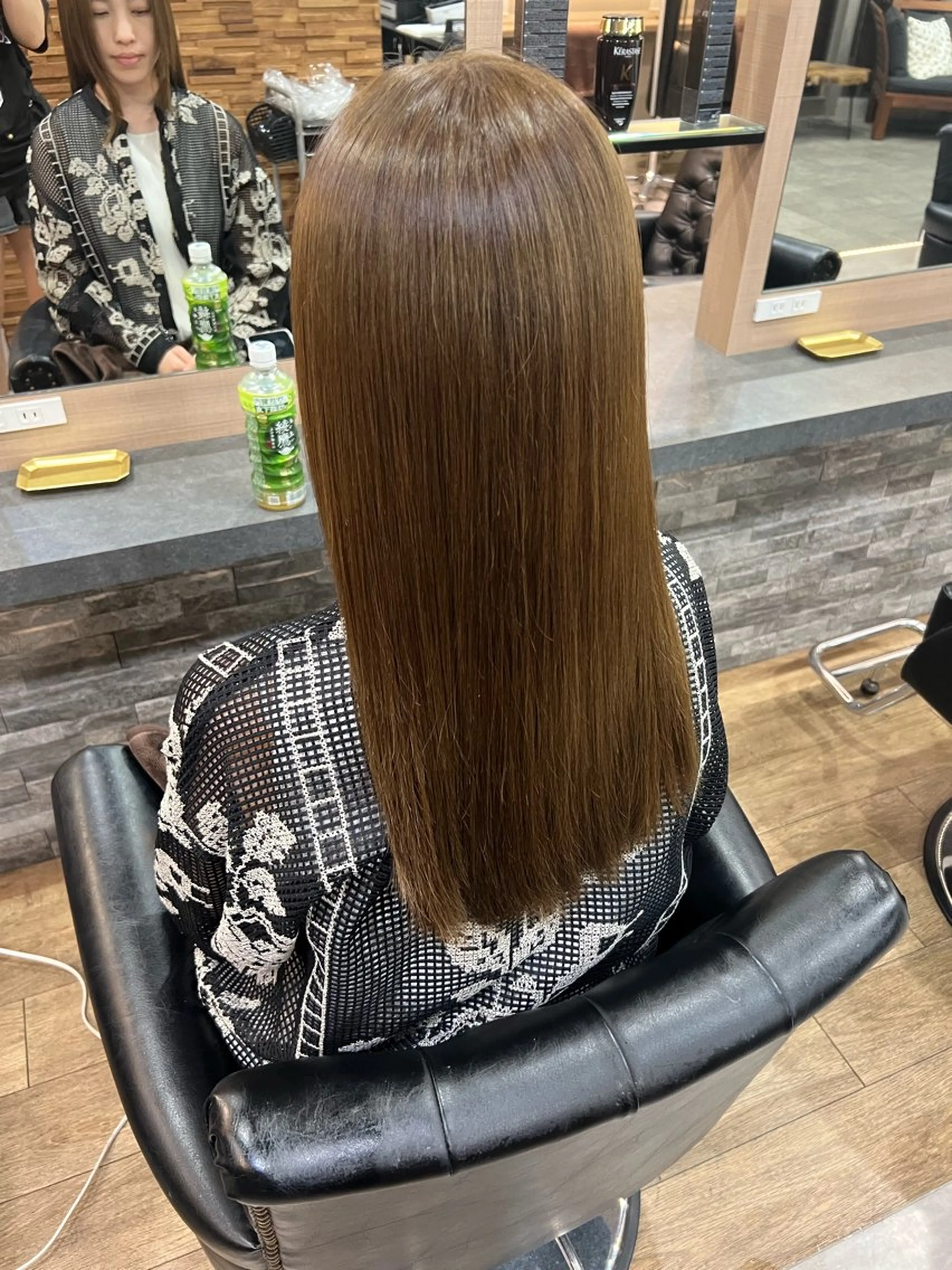 セミロング ヘアカラー Lapis ちはなのヘアスタイル