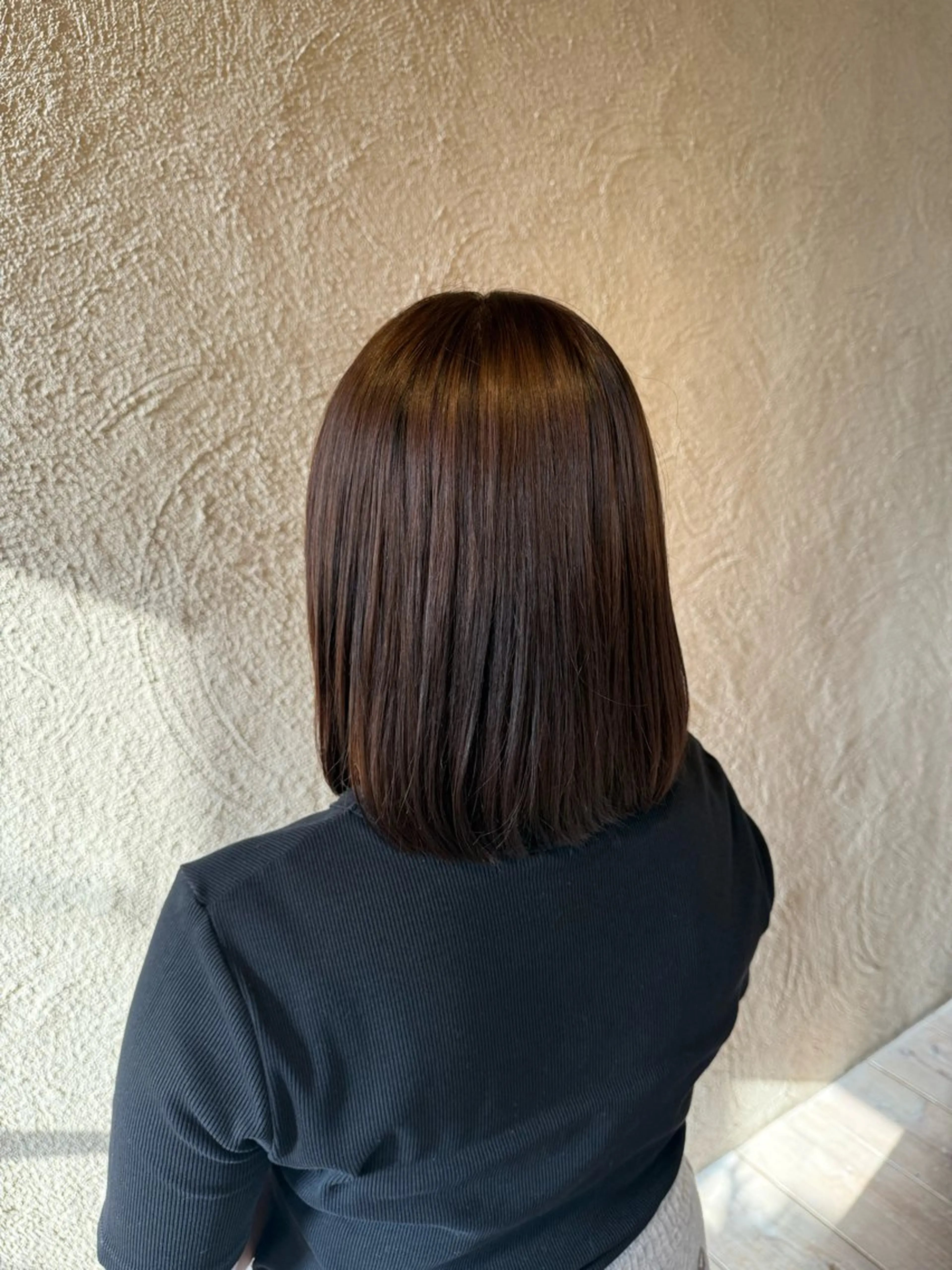 ミディアム うる艶/髪質改善/ 透明感カラー/toaのヘアスタイル