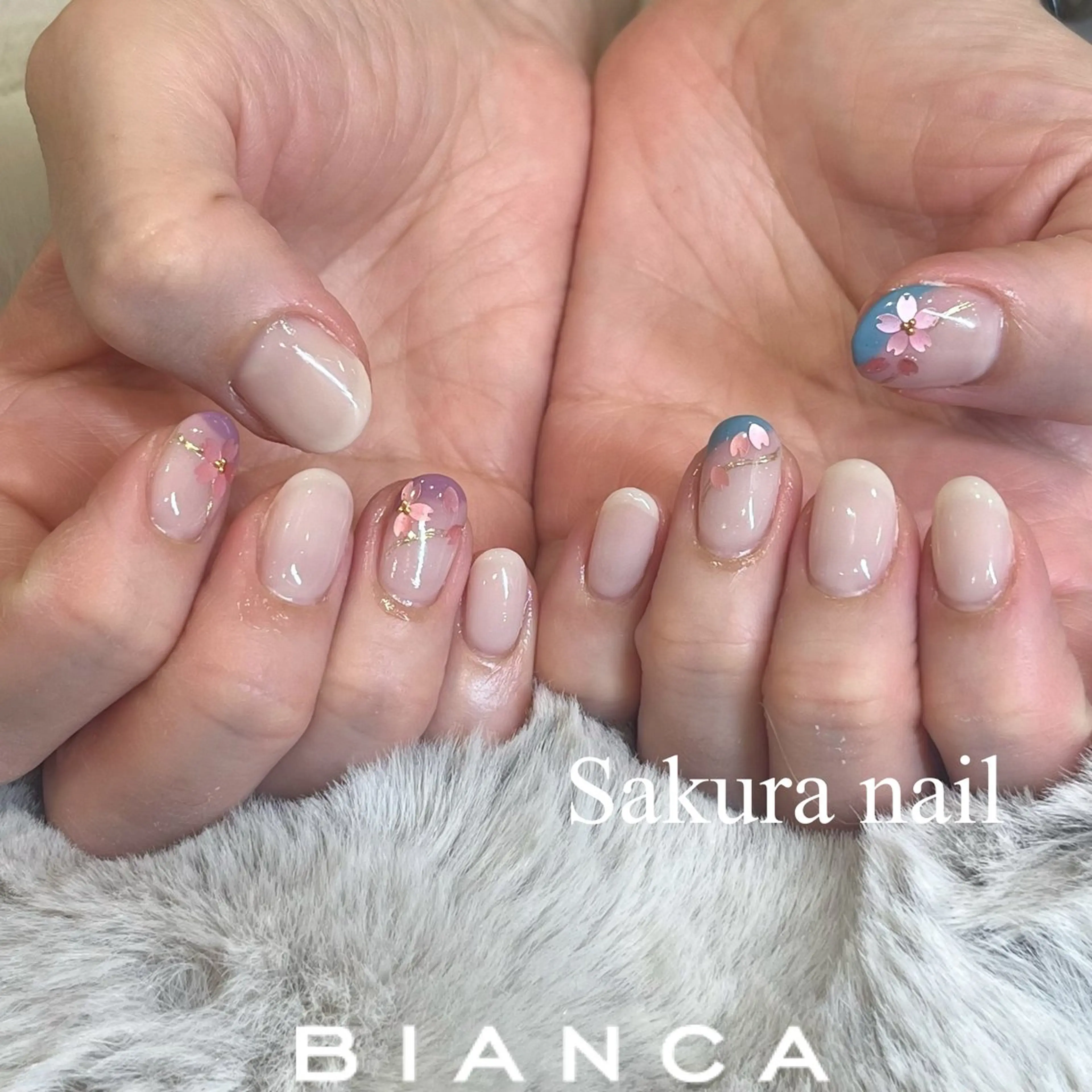 ネイル ハンドネイル Bianca川口 Nagoyaのマツエク・マツパデザイン